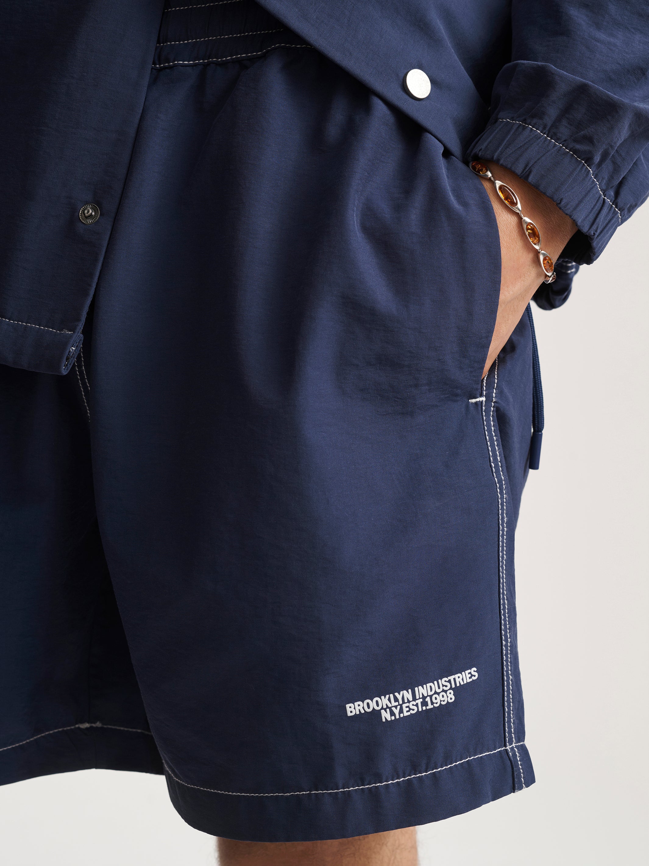 Men's Brooklyn Shorts In Medieval Blue - BROOKLYN INDUSTRIES