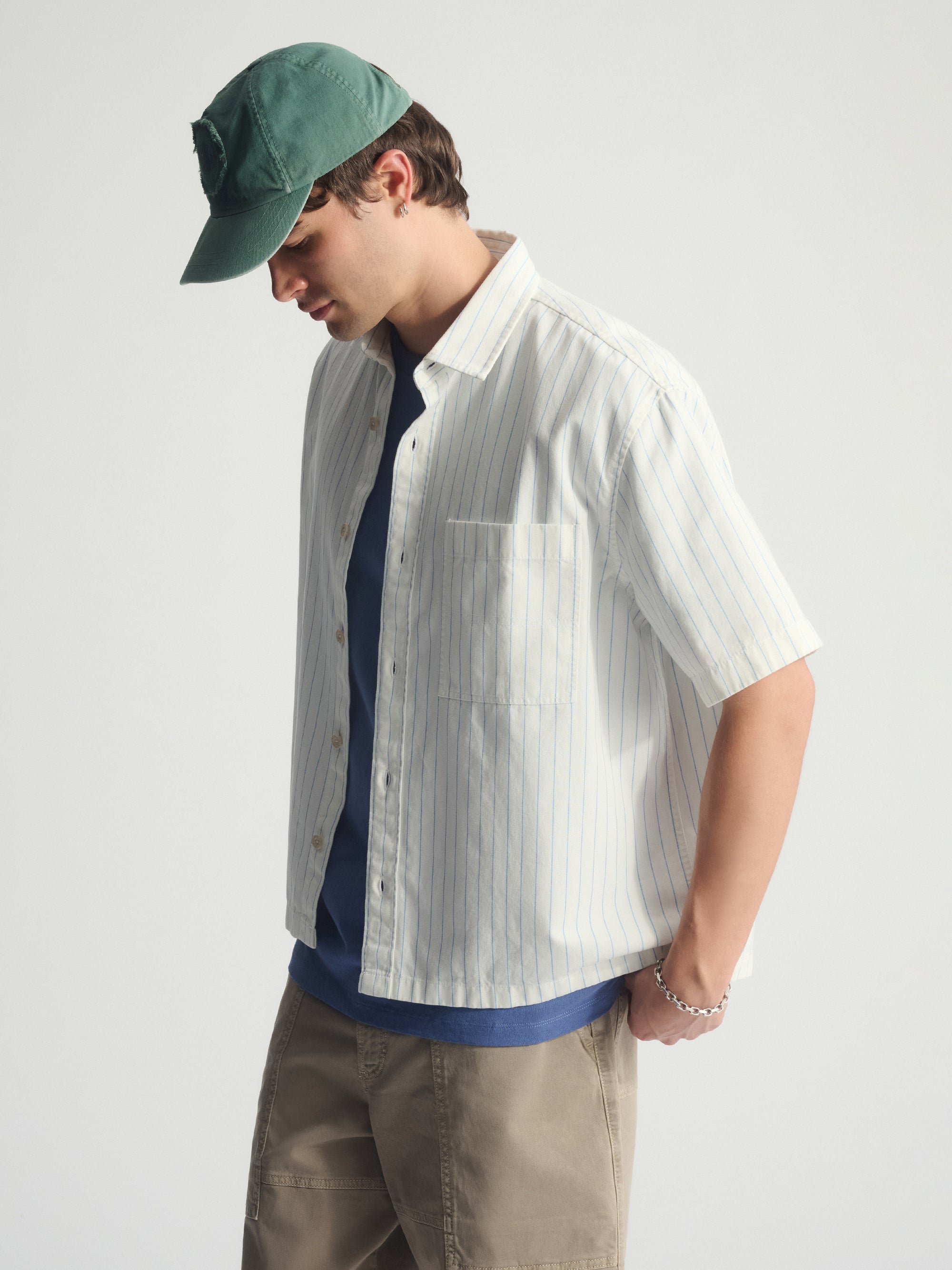 Brooklyn Logo Cap in Silver Pine - BROOKLYN INDUSTRIES