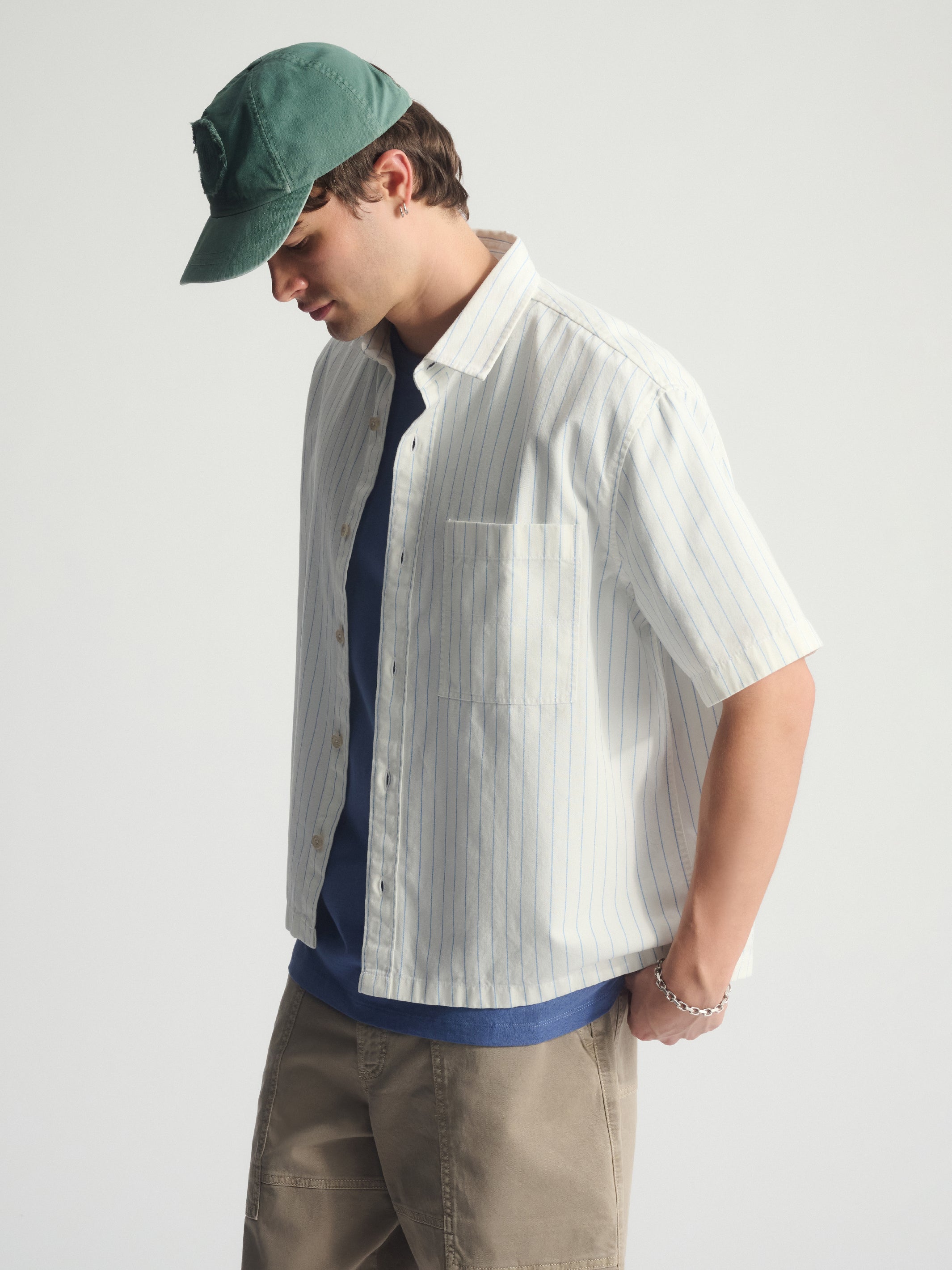 Brooklyn Logo Cap in Silver Pine - BROOKLYN INDUSTRIES