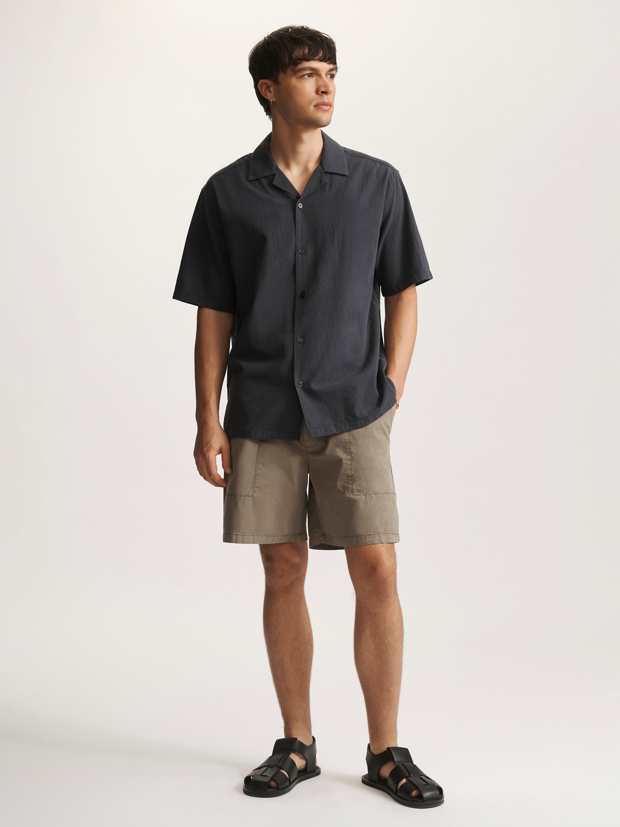 Men's Brooklyn Short Sleeve Shirt In India Ink - BROOKLYN INDUSTRIES