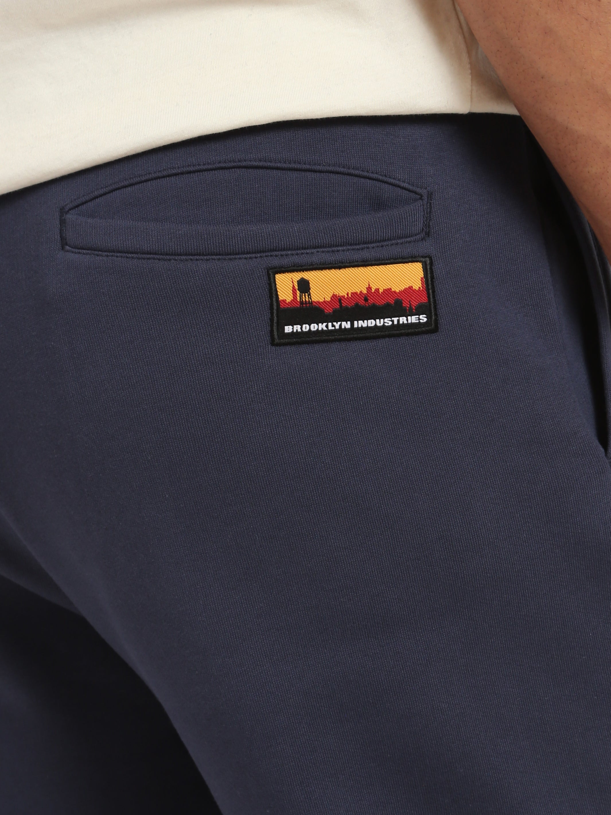 Men's BKLYN Slub Sweatpants in Mood Indigo - BROOKLYN INDUSTRIES