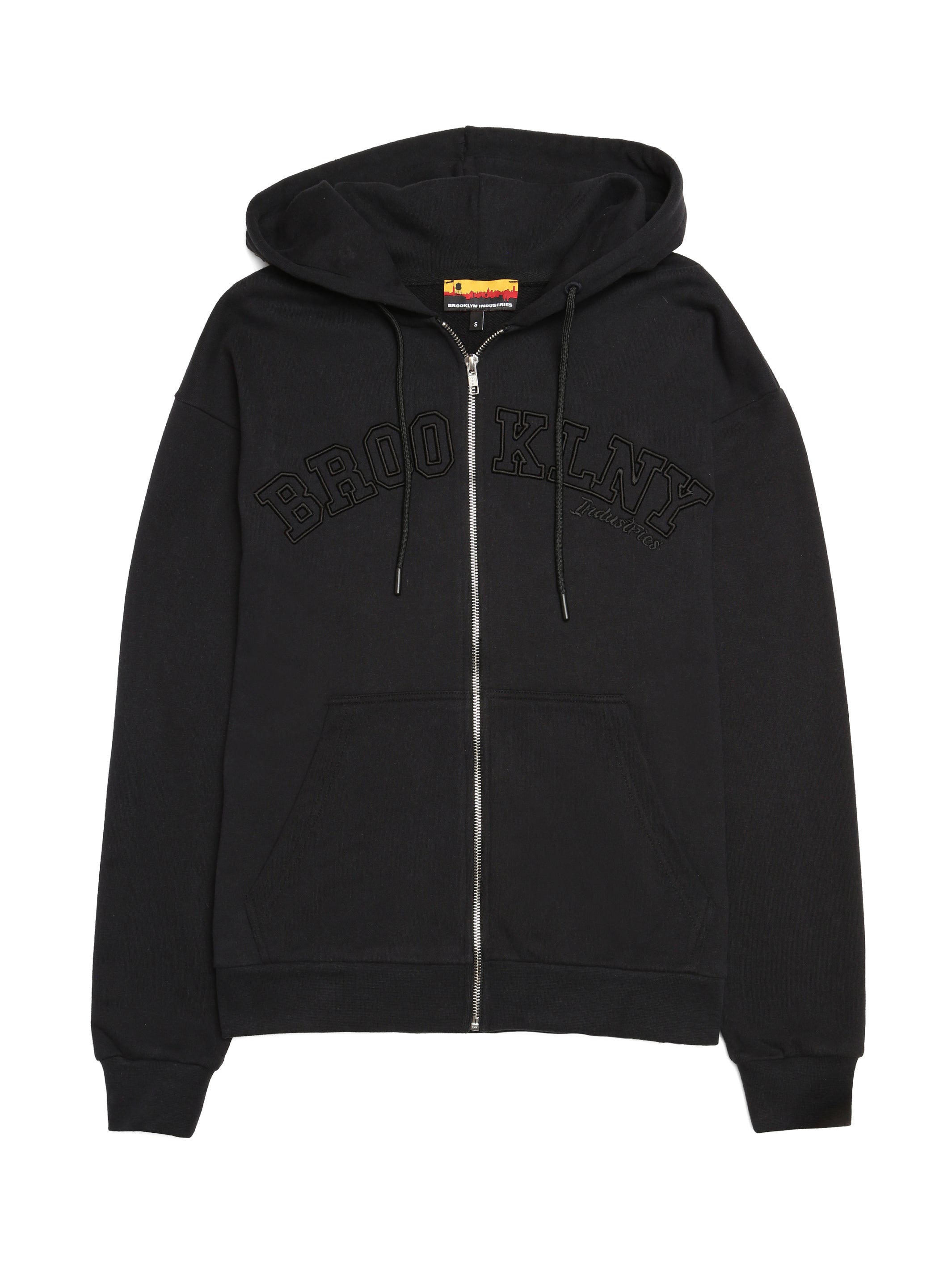 Brooklyn Industries Women's Summer Zip Up Hoodie in Black