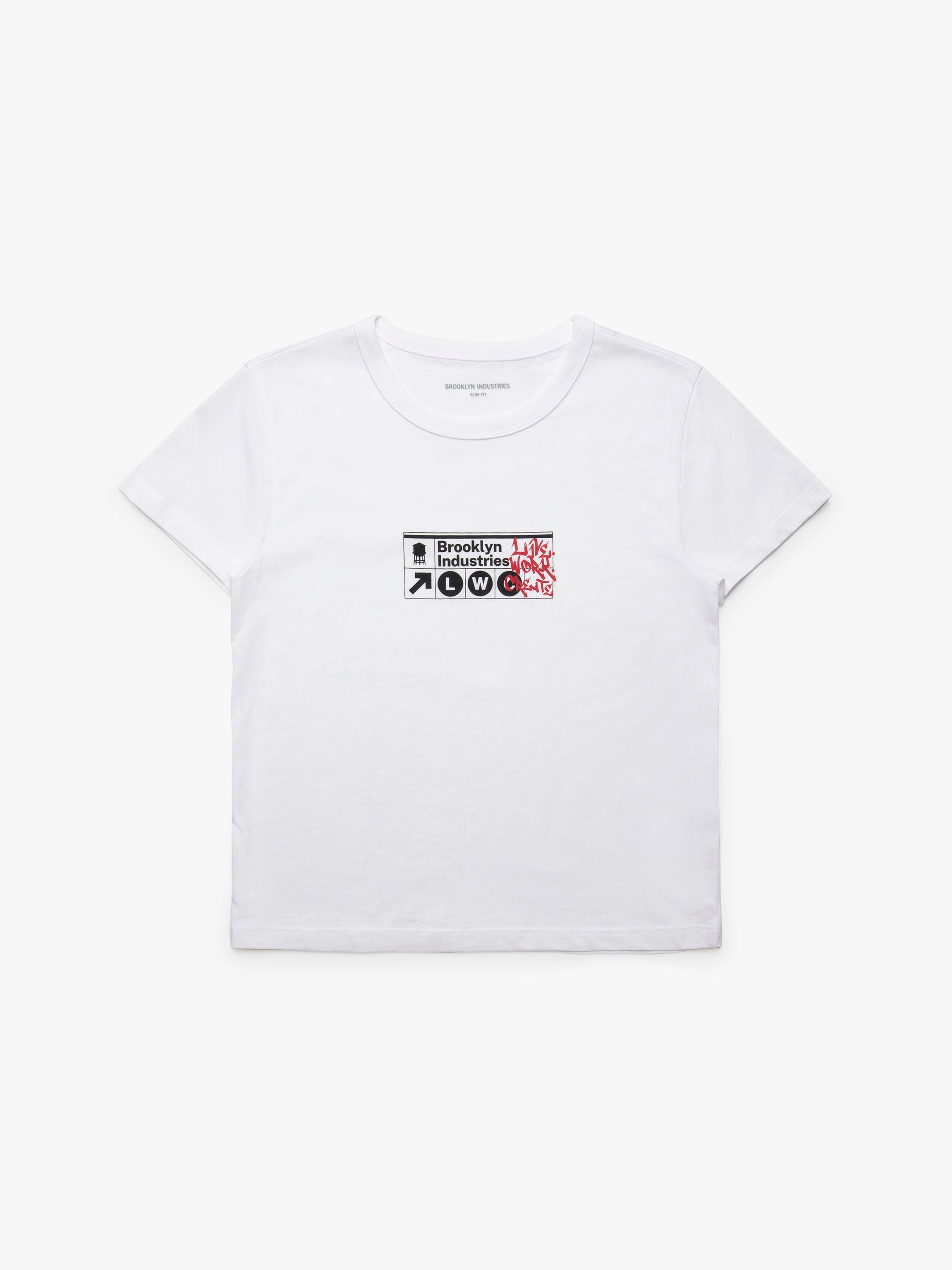 Women's Brooklyn Subway T-Shirt in White - BROOKLYN INDUSTRIES