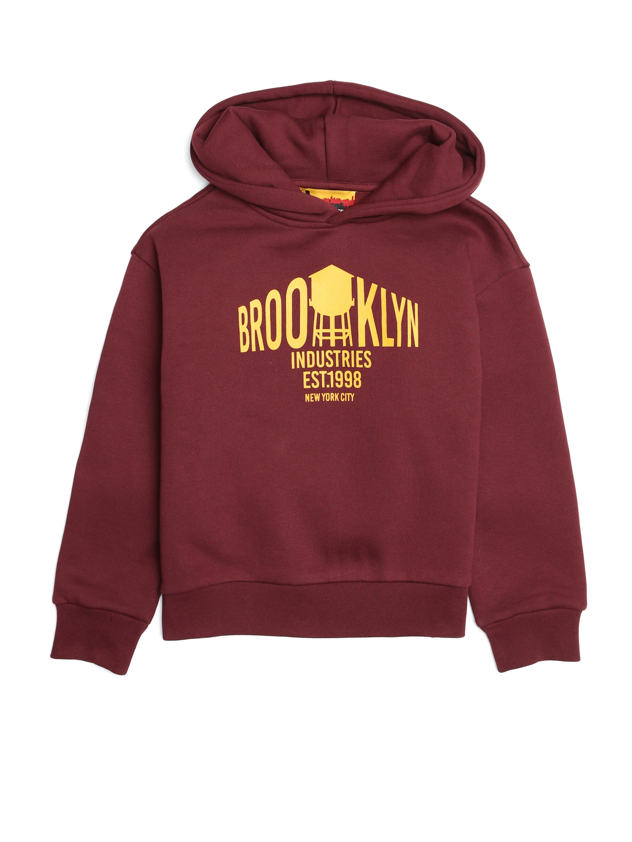 Boy s Water Tower Hoodie in Tawny Port