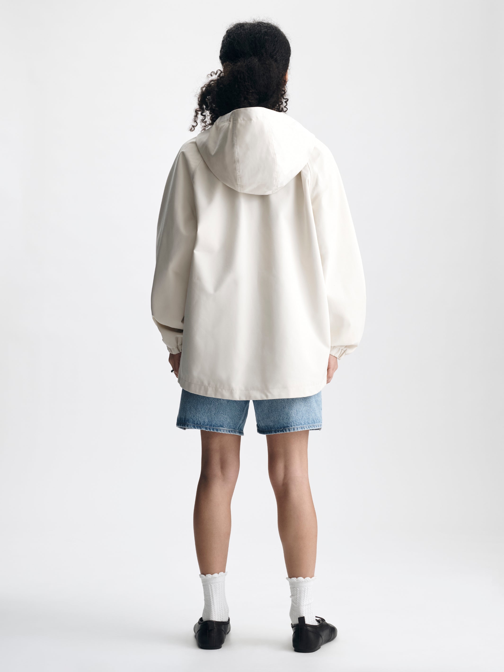 Women's Hooded Utility Jacket in Silver Birch - BROOKLYN INDUSTRIES