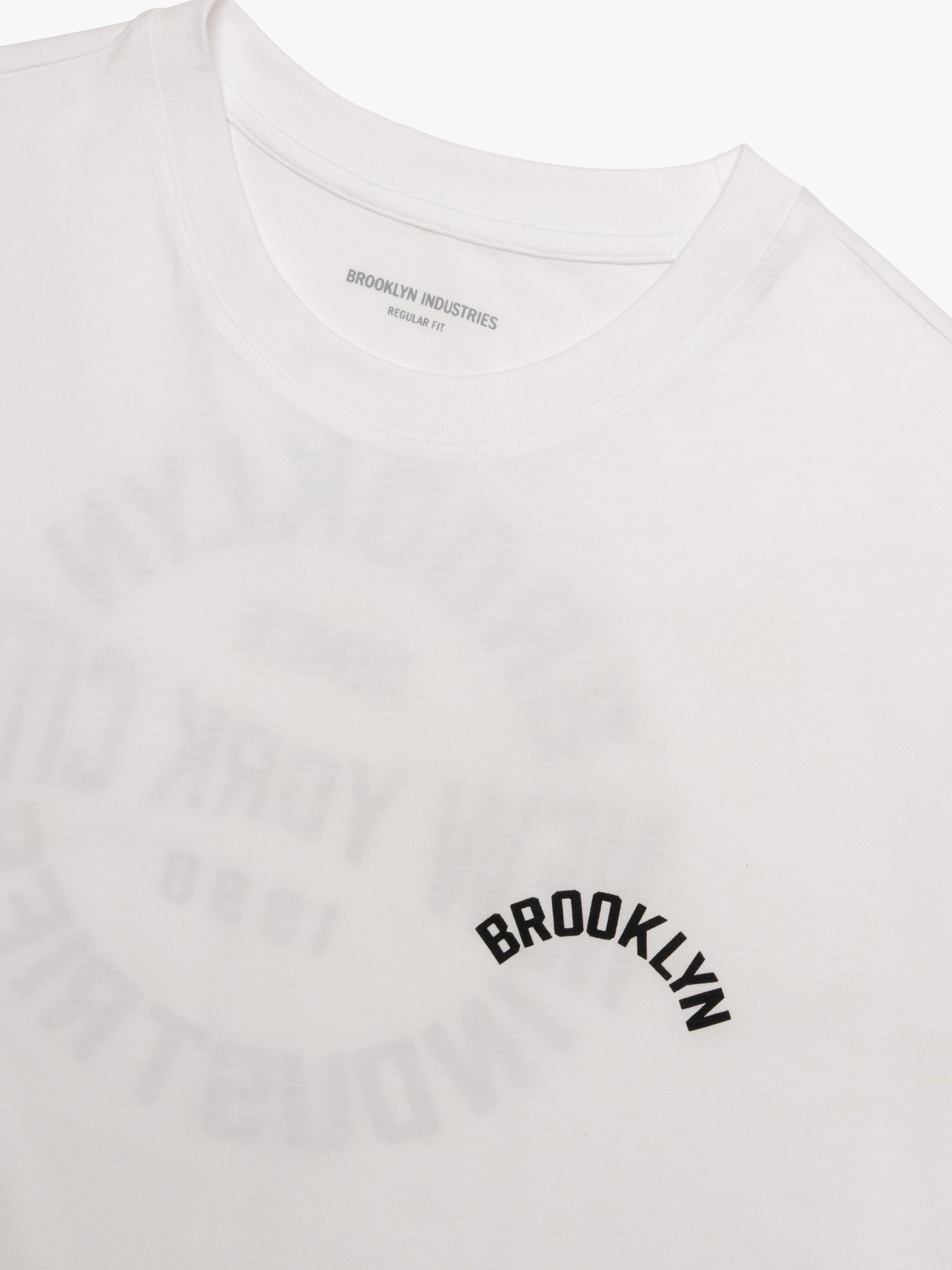 Men's Brooklyn Graphic Slim T-Shirt In White - BROOKLYN INDUSTRIES