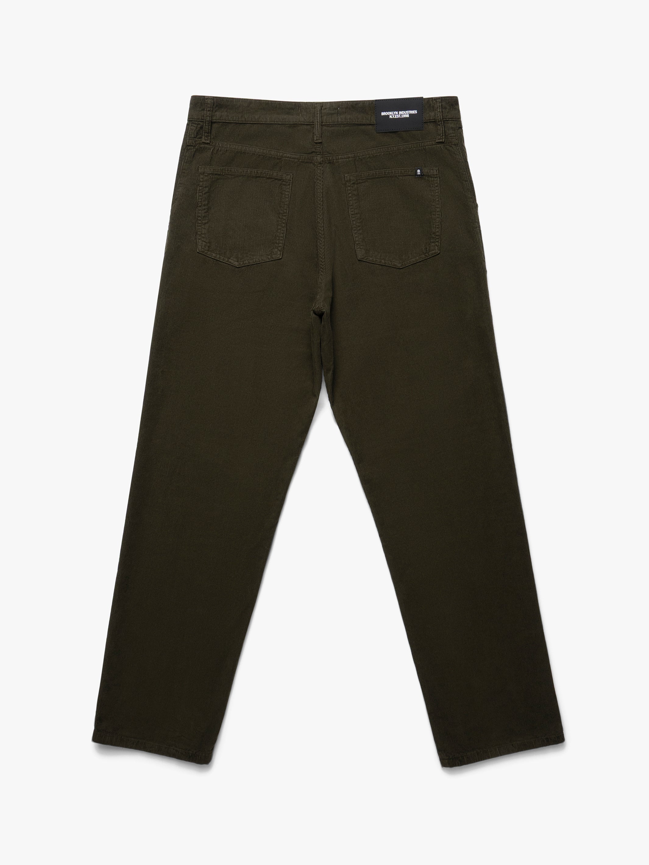 Men's Utility Pants In Dark Olive Cord - BROOKLYN INDUSTRIES