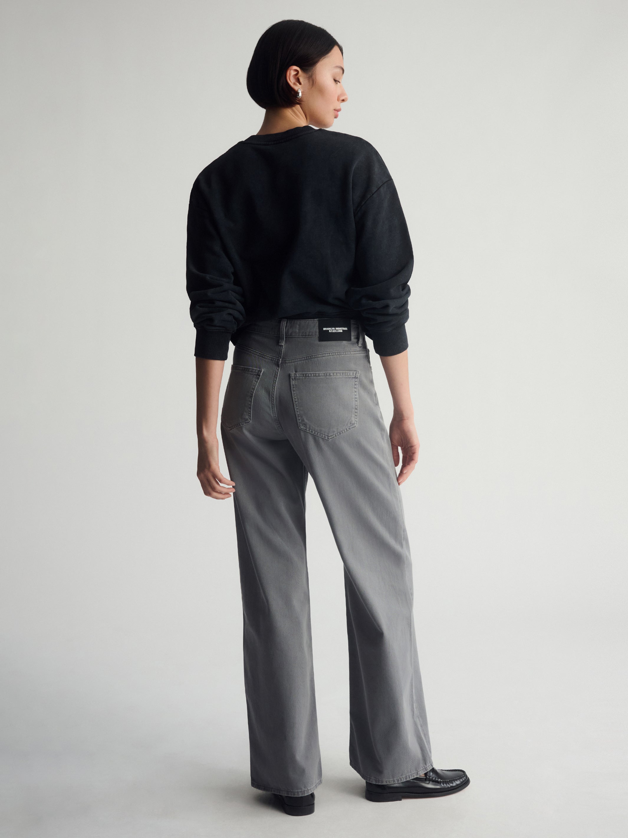 Women's Brooklyn Wide Leg Pants In Quiet Shade - BROOKLYN INDUSTRIES