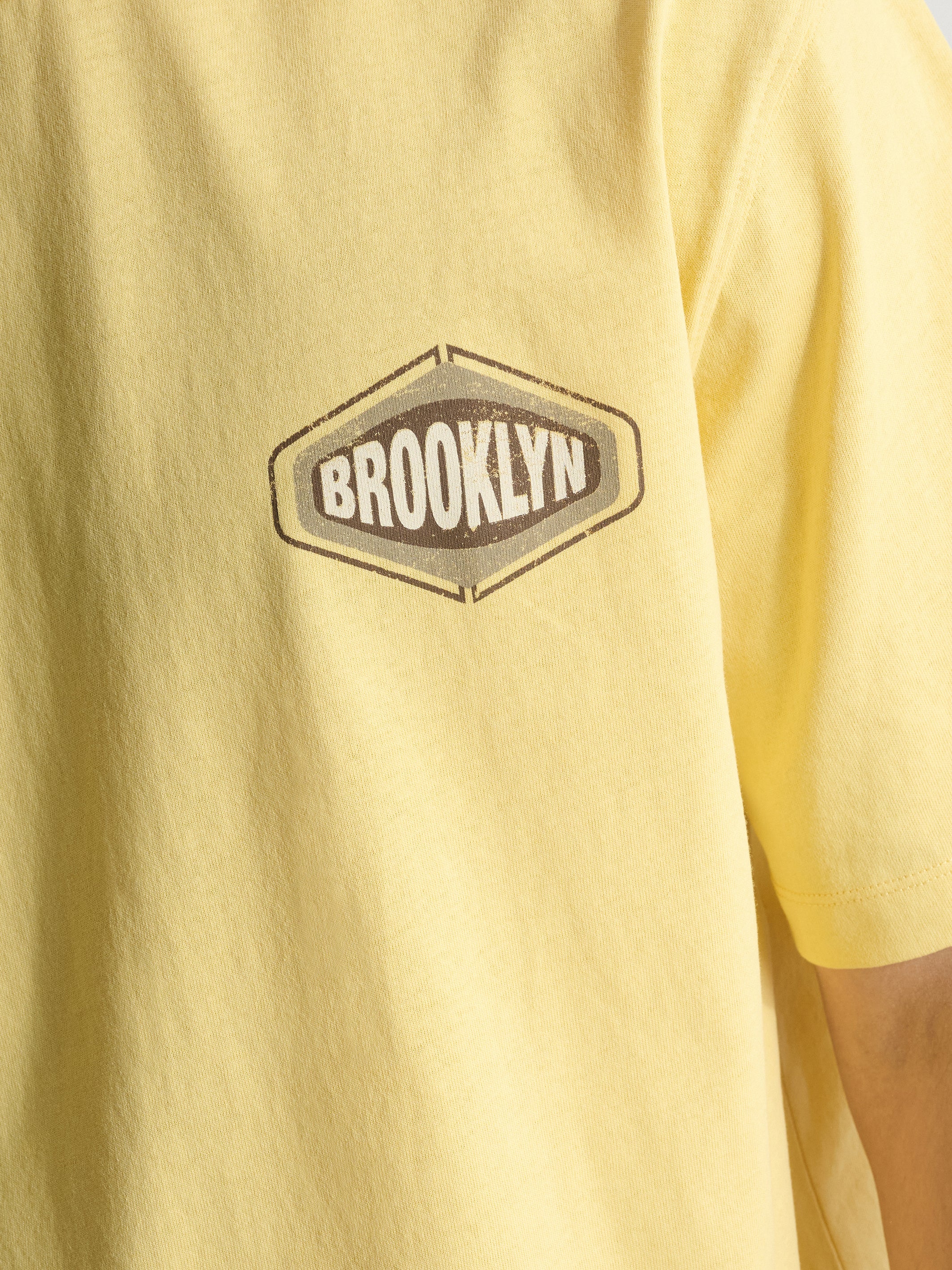 Men's Brooklyn Vintage Loose Fit T-Shirt In Dusky Citron - BROOKLYN INDUSTRIES