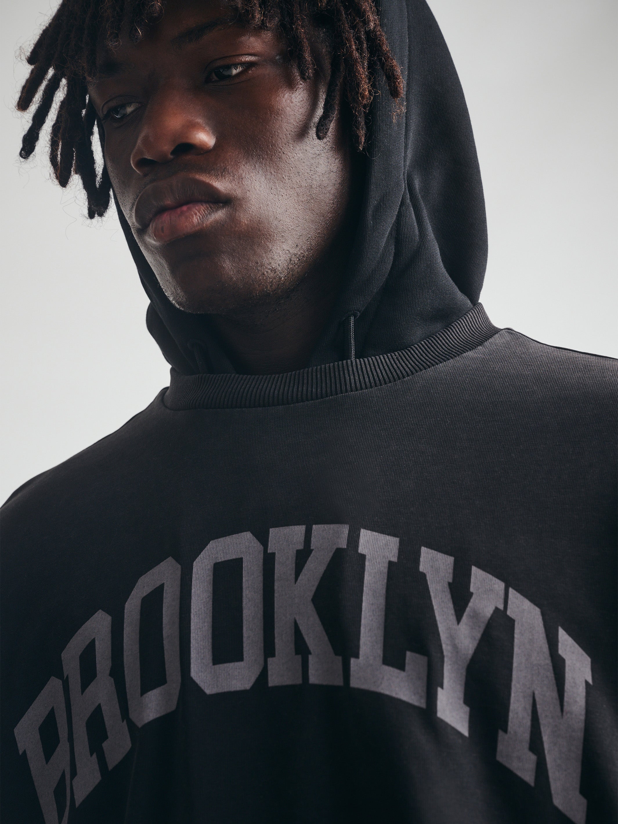 Men's Brooklyn Acid Washed T-Shirt in Black - BROOKLYN INDUSTRIES