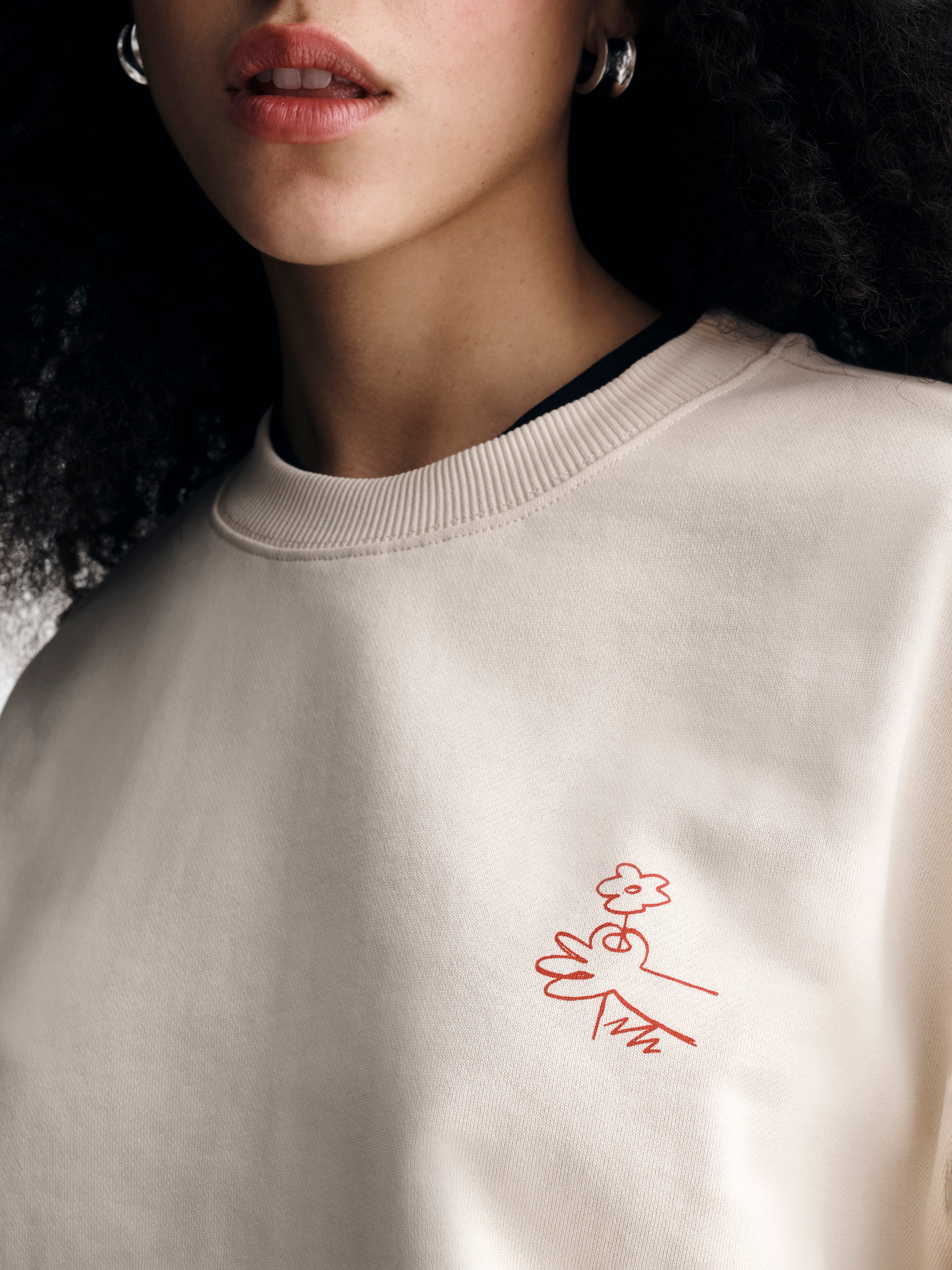 Women's One Love One Brooklyn Sweatshirt in Sandshell - BROOKLYN INDUSTRIES