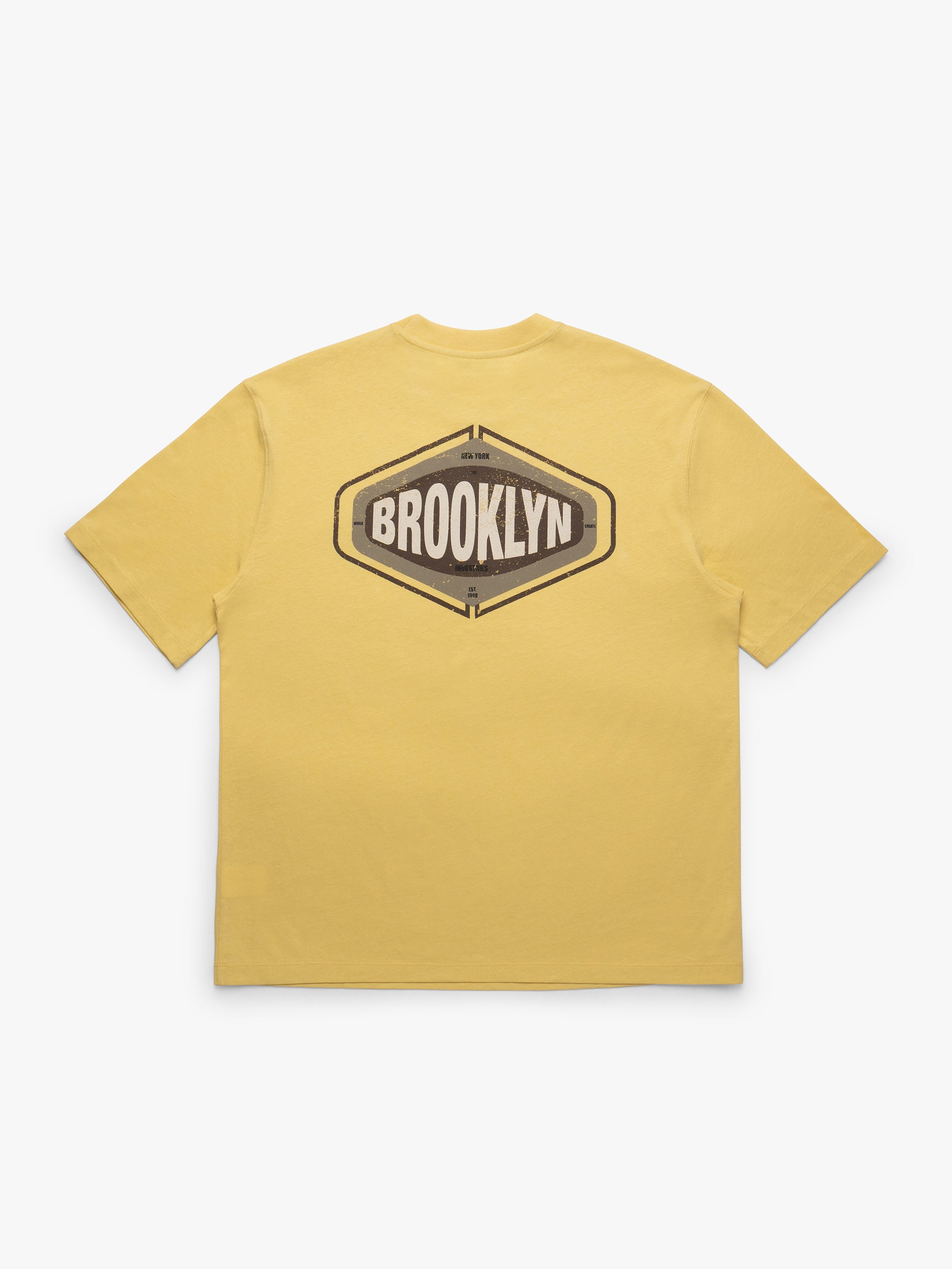 Men's Brooklyn Vintage Loose Fit T-Shirt In Dusky Citron - BROOKLYN INDUSTRIES
