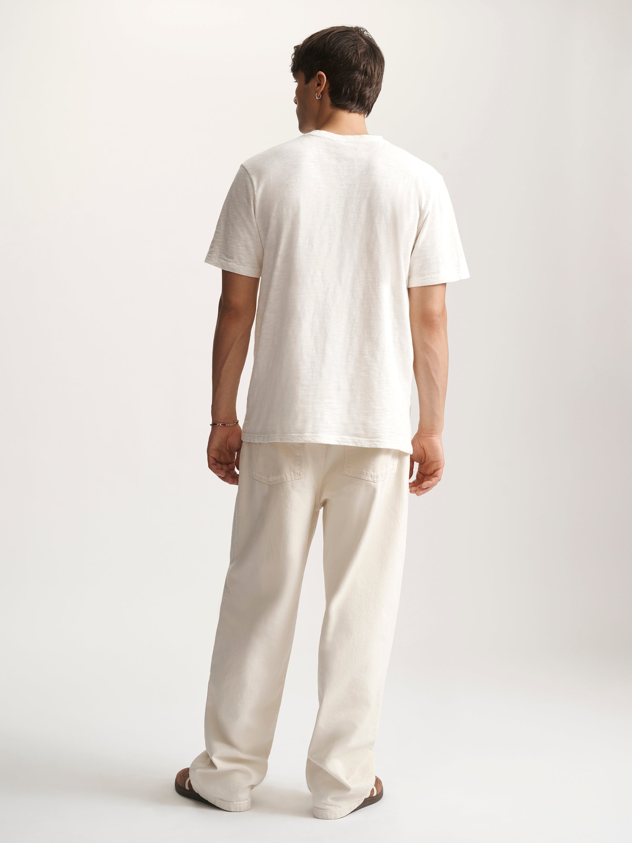 Men's Brooklyn Slub T-Shirt In Antique White - BROOKLYN INDUSTRIES