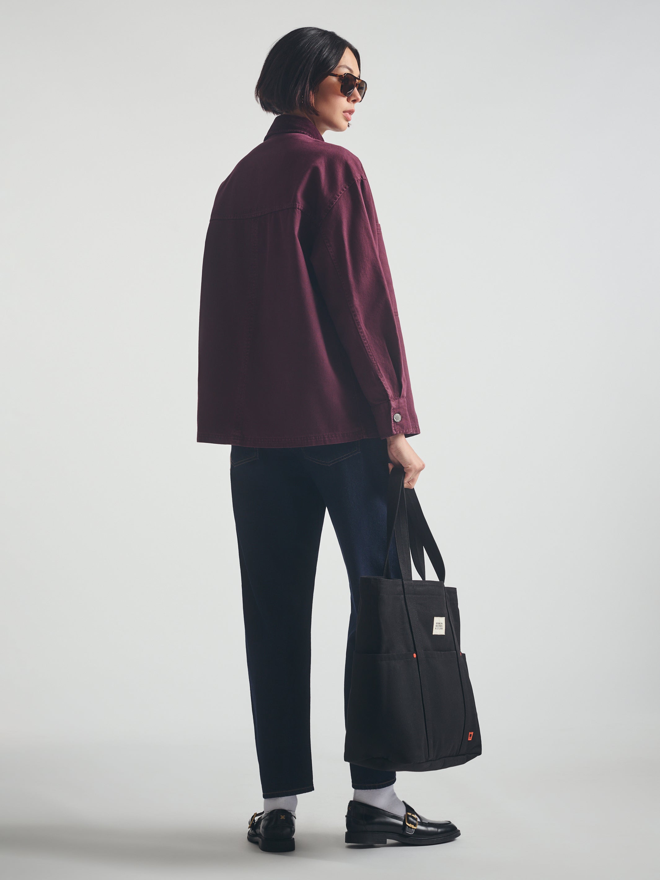 Brooklyn Tote Bag in Black - BROOKLYN INDUSTRIES