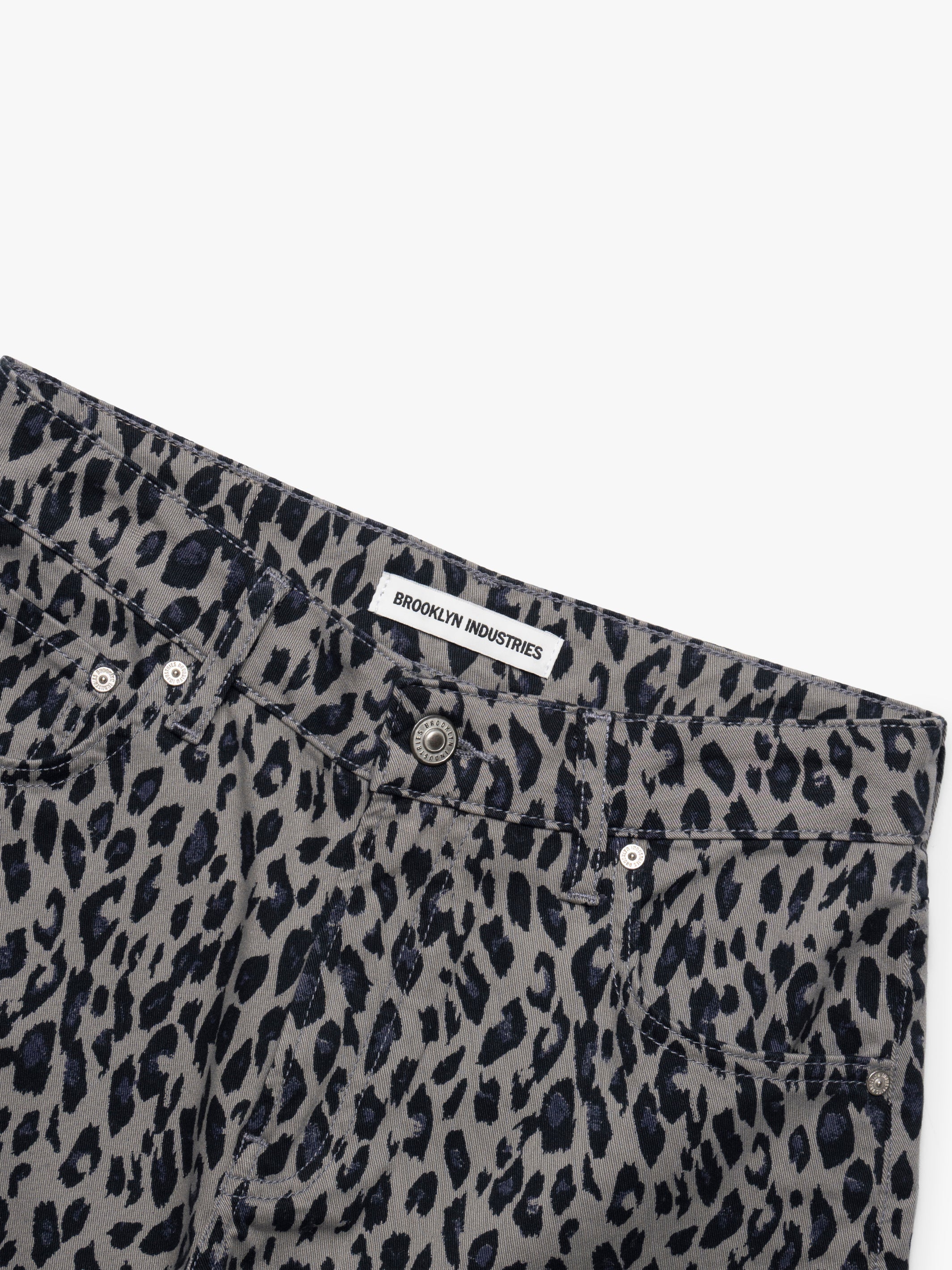 Women's Barrel Pants in Smoke Leo Twill - BROOKLYN INDUSTRIES