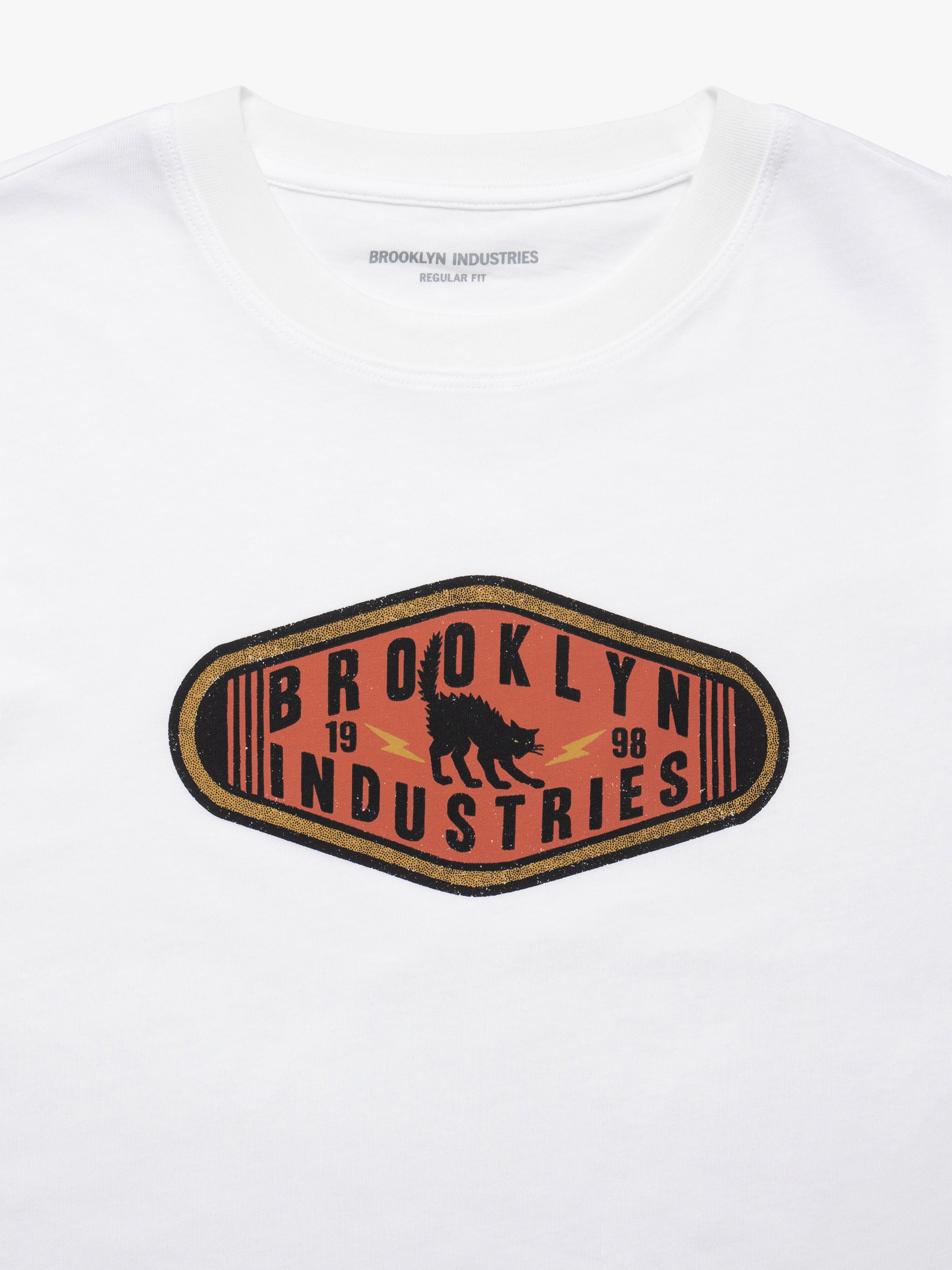 Women's Brooklyn Cat T-Shirt in White - BROOKLYN INDUSTRIES