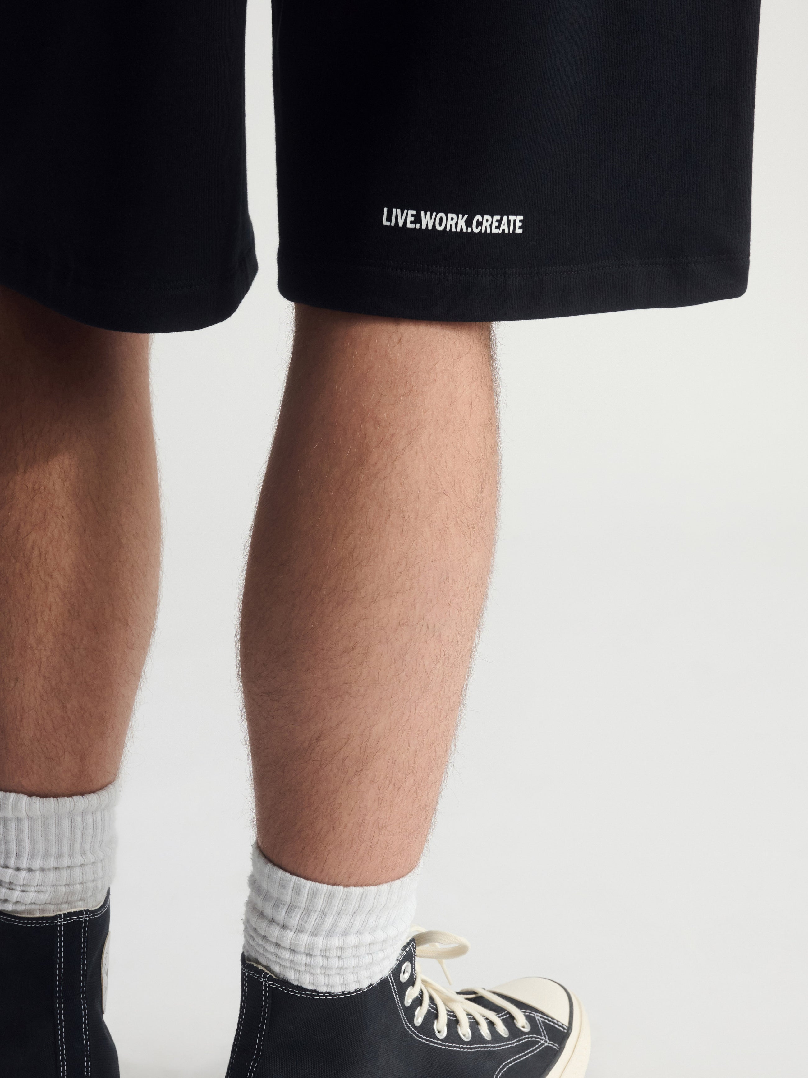 Men's Brooklyn Sweat Shorts In Black - BROOKLYN INDUSTRIES