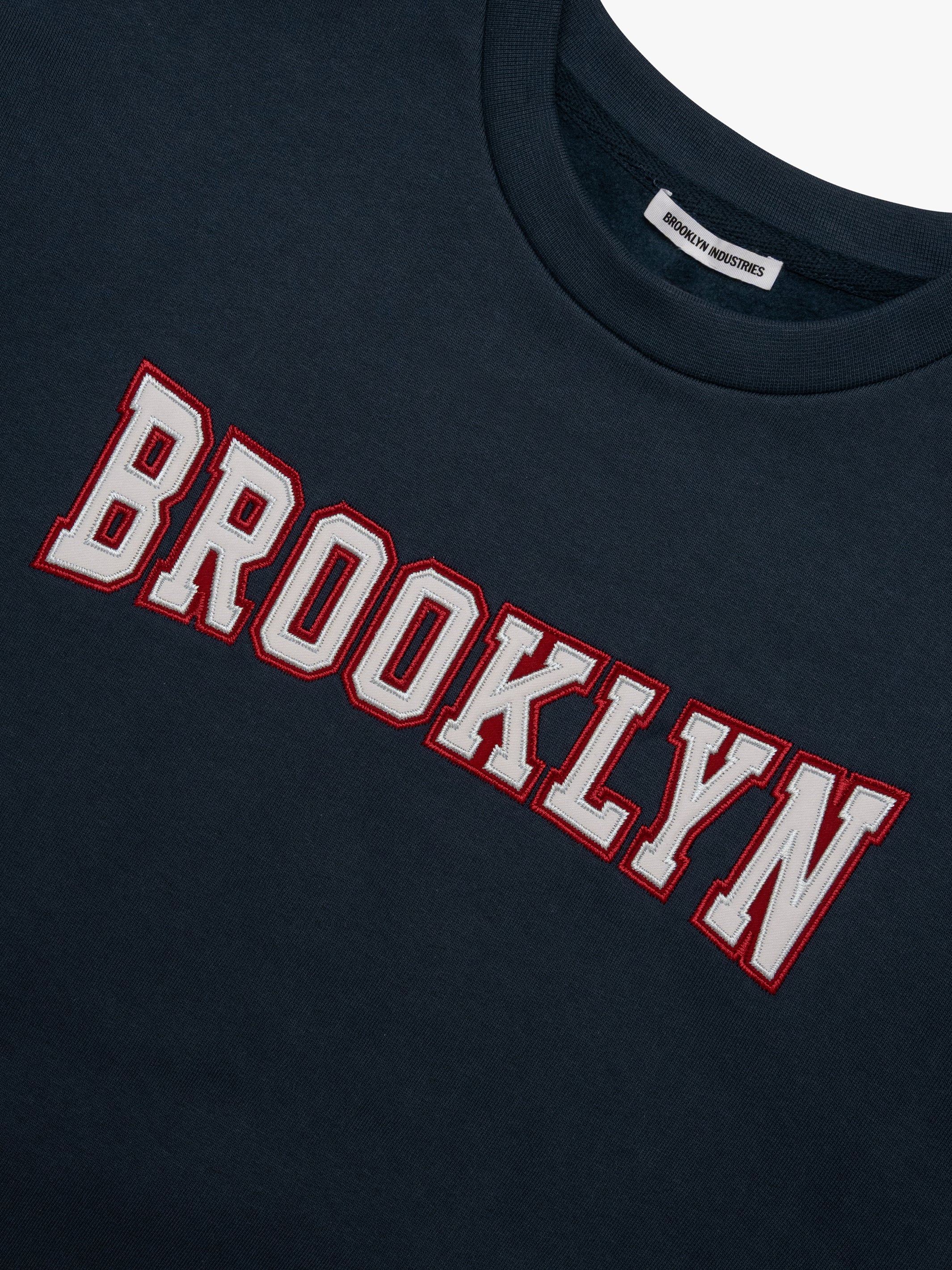 Women's Campus Brooklyn Sweatshirt In Mood Indigo - BROOKLYN INDUSTRIES