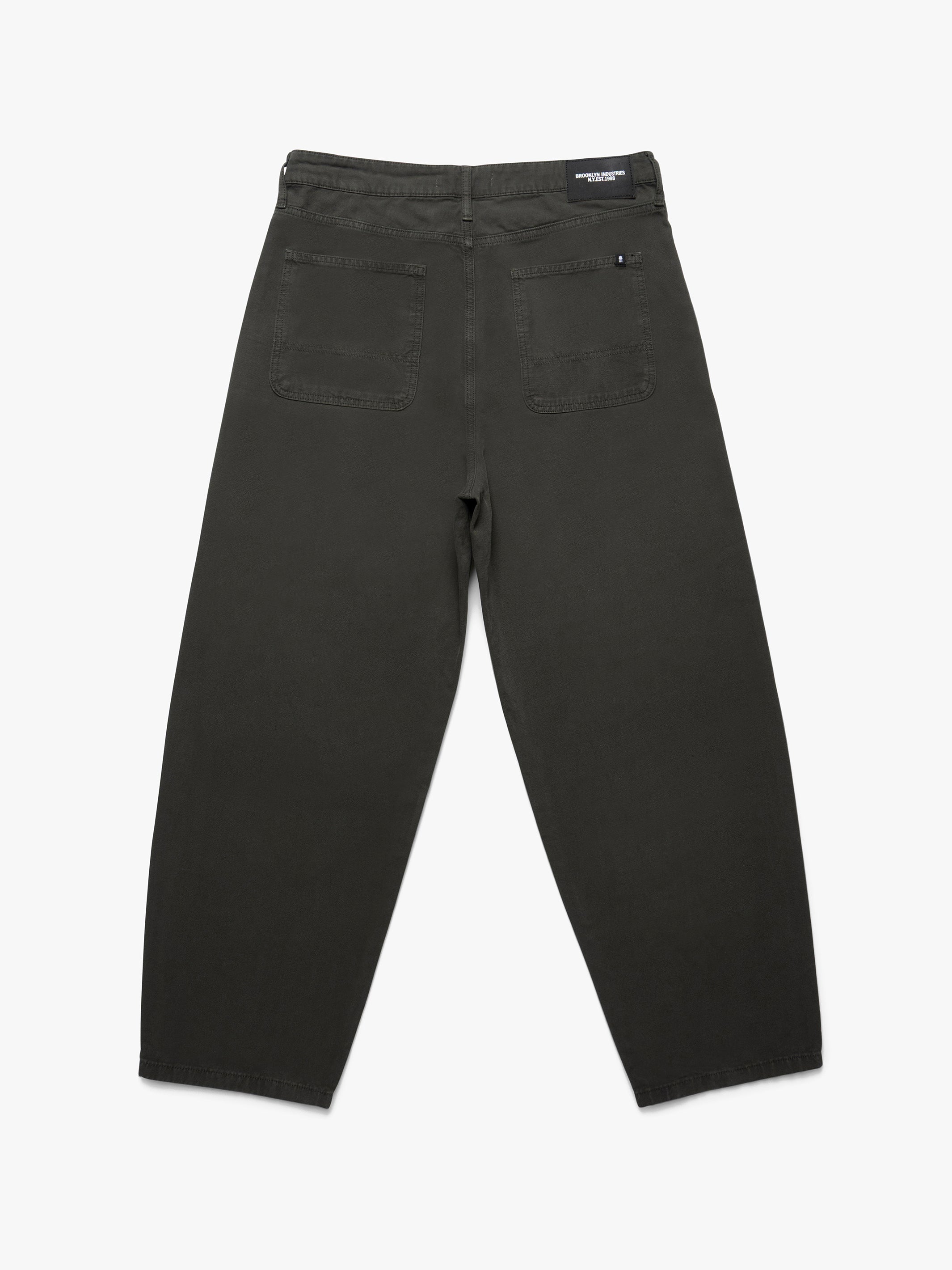 Men's Baggy Pants in British Khaki Canvas - BROOKLYN INDUSTRIES