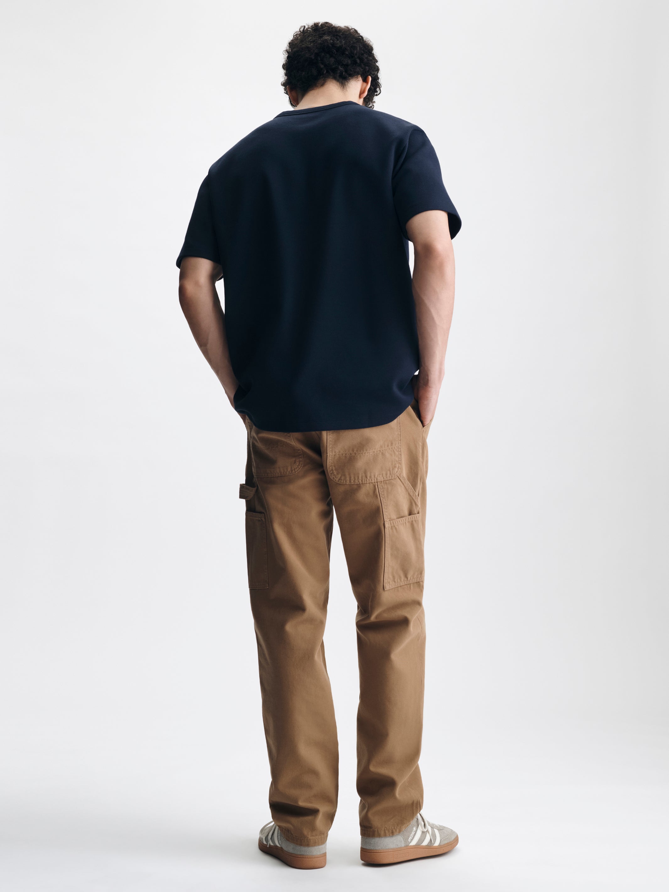 Men's Williamsburg Carpenter Pants in Faded Brown Colored Canvas