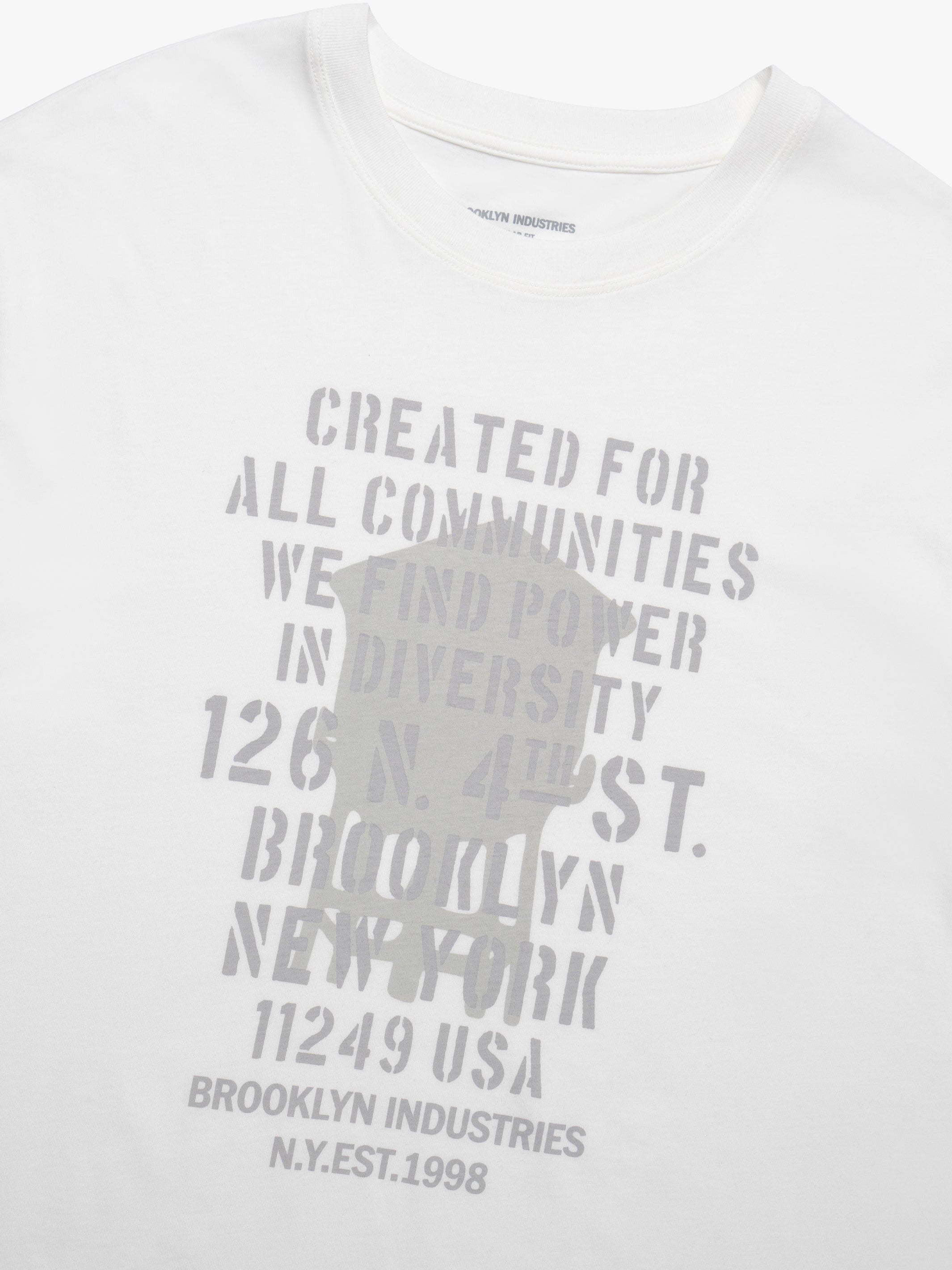 Men's Brooklyn Community T-Shirt in Antique White