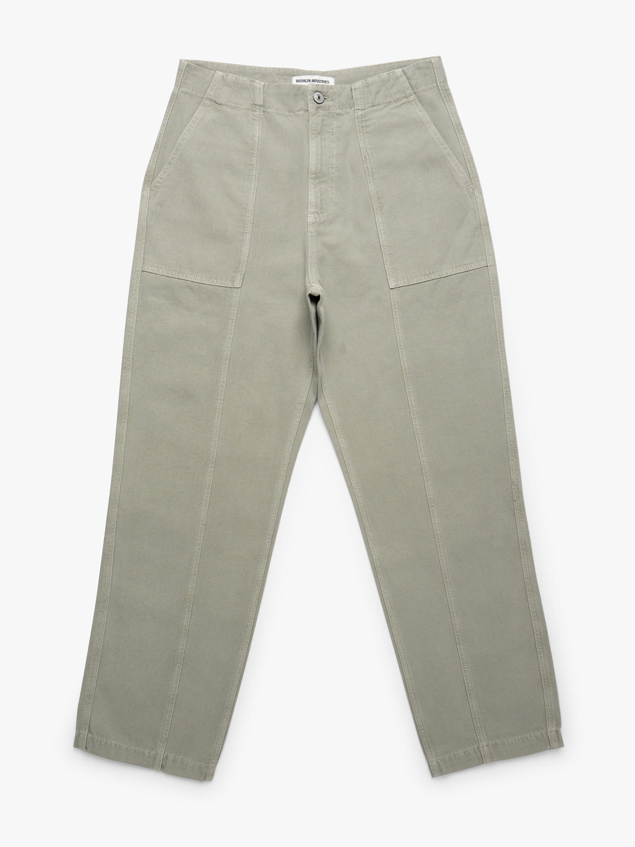 Men's Wide Leg Cargo Pants In Puritan Gray - BROOKLYN INDUSTRIES