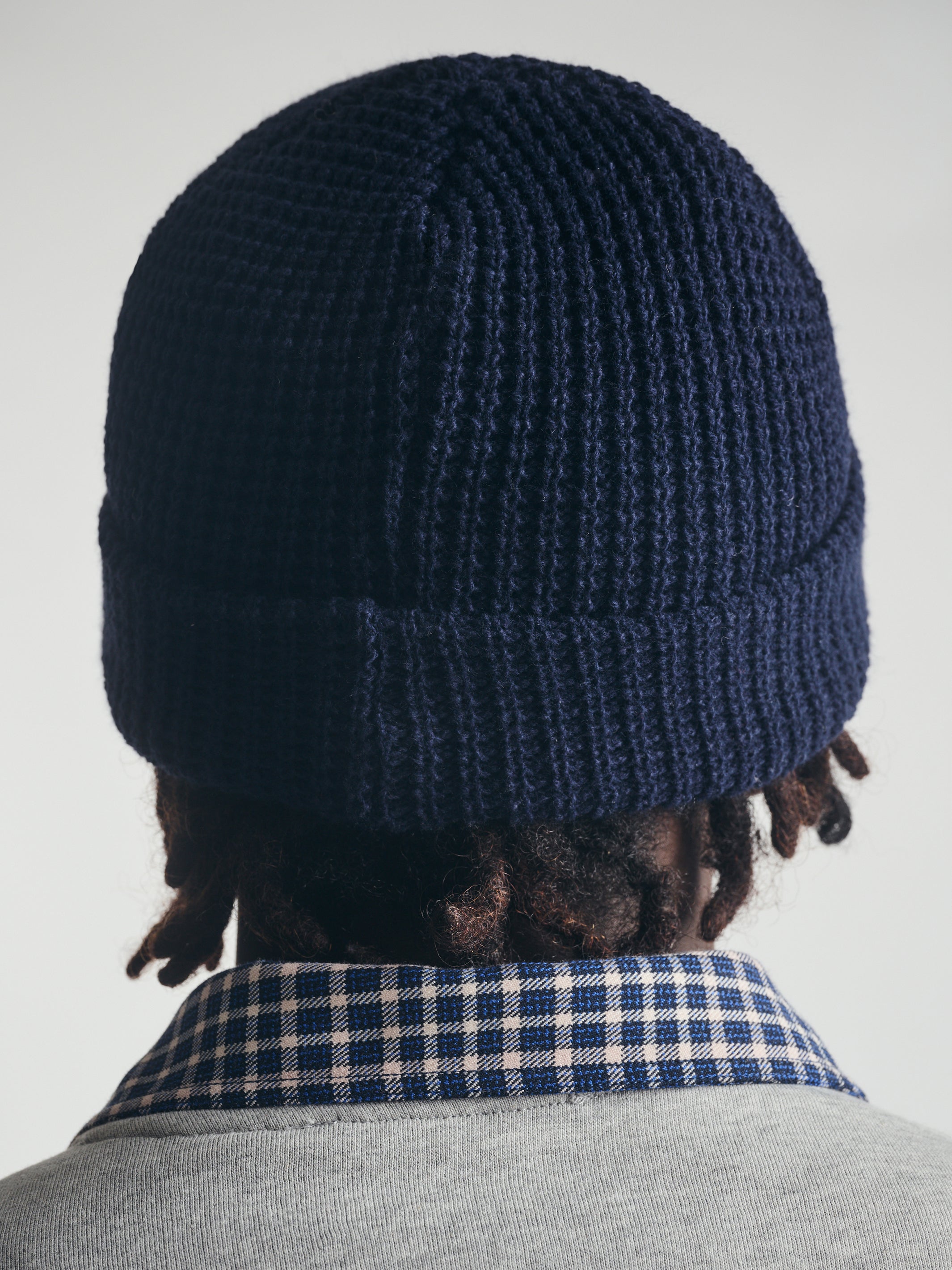 BKI Live Work Create Beanie in Navy - BROOKLYN INDUSTRIES