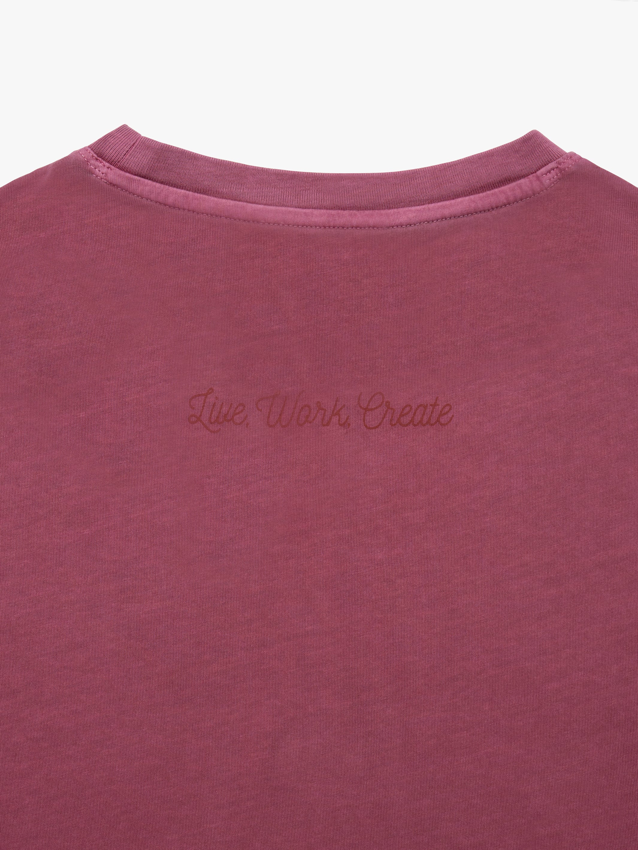 Women's Brooklyn Live Work Create T-Shirt in Biking Red - BROOKLYN INDUSTRIES