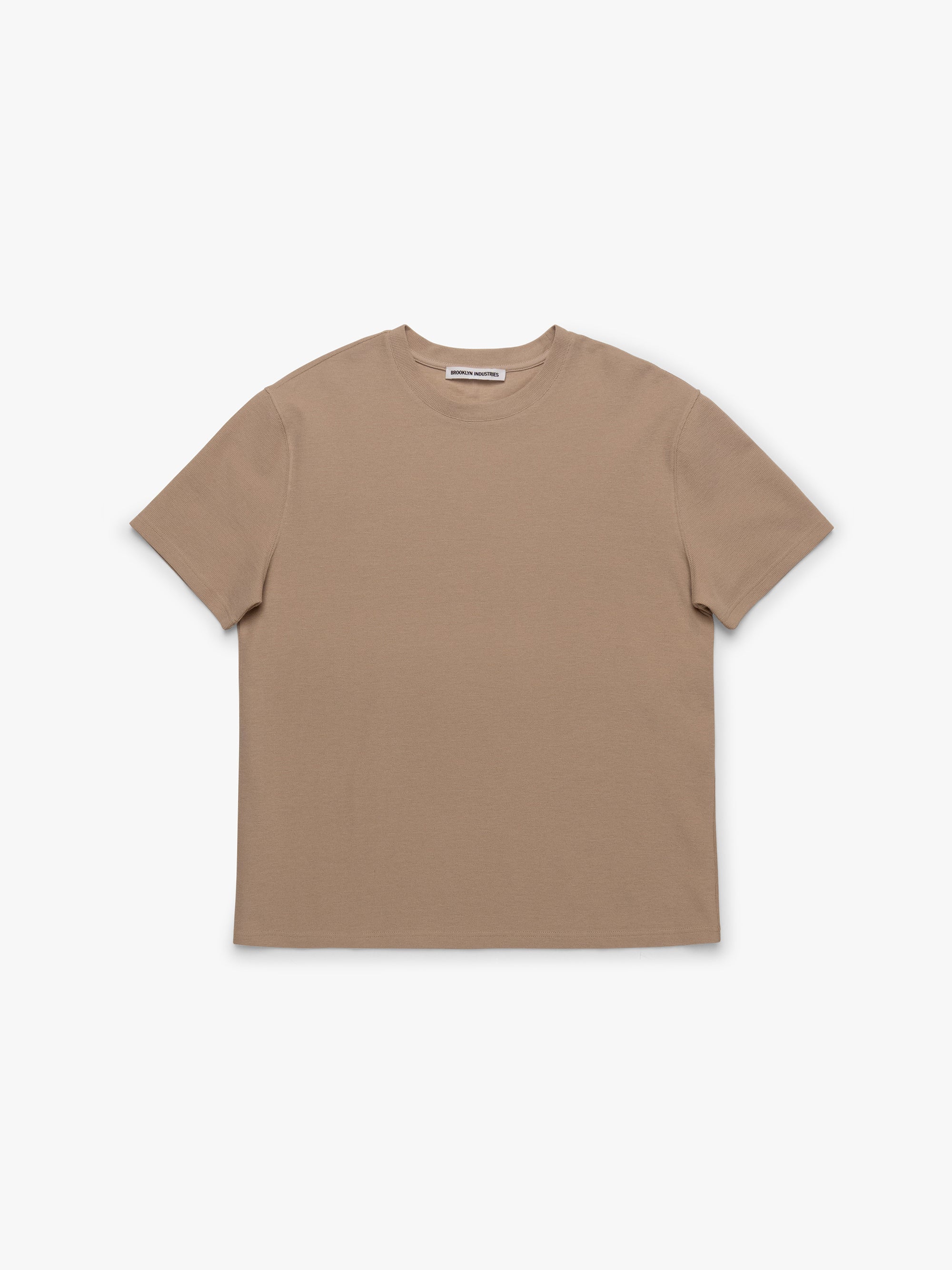 Men's Brooklyn Cotton Blend T-Shirt In Oxford Tan - BROOKLYN INDUSTRIES