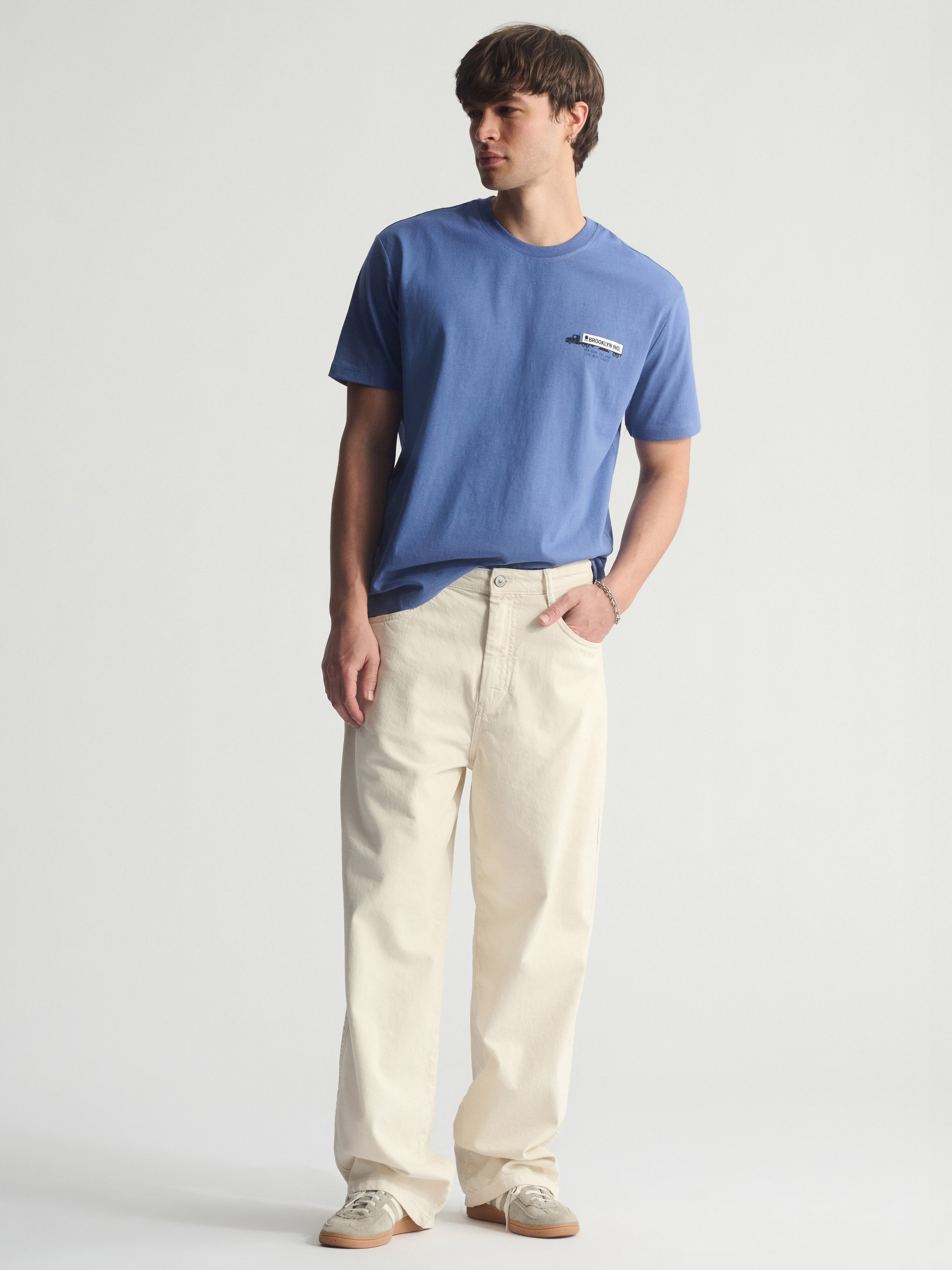 Men's Brooklyn Wide Leg Jeans In Turtledove - BROOKLYN INDUSTRIES