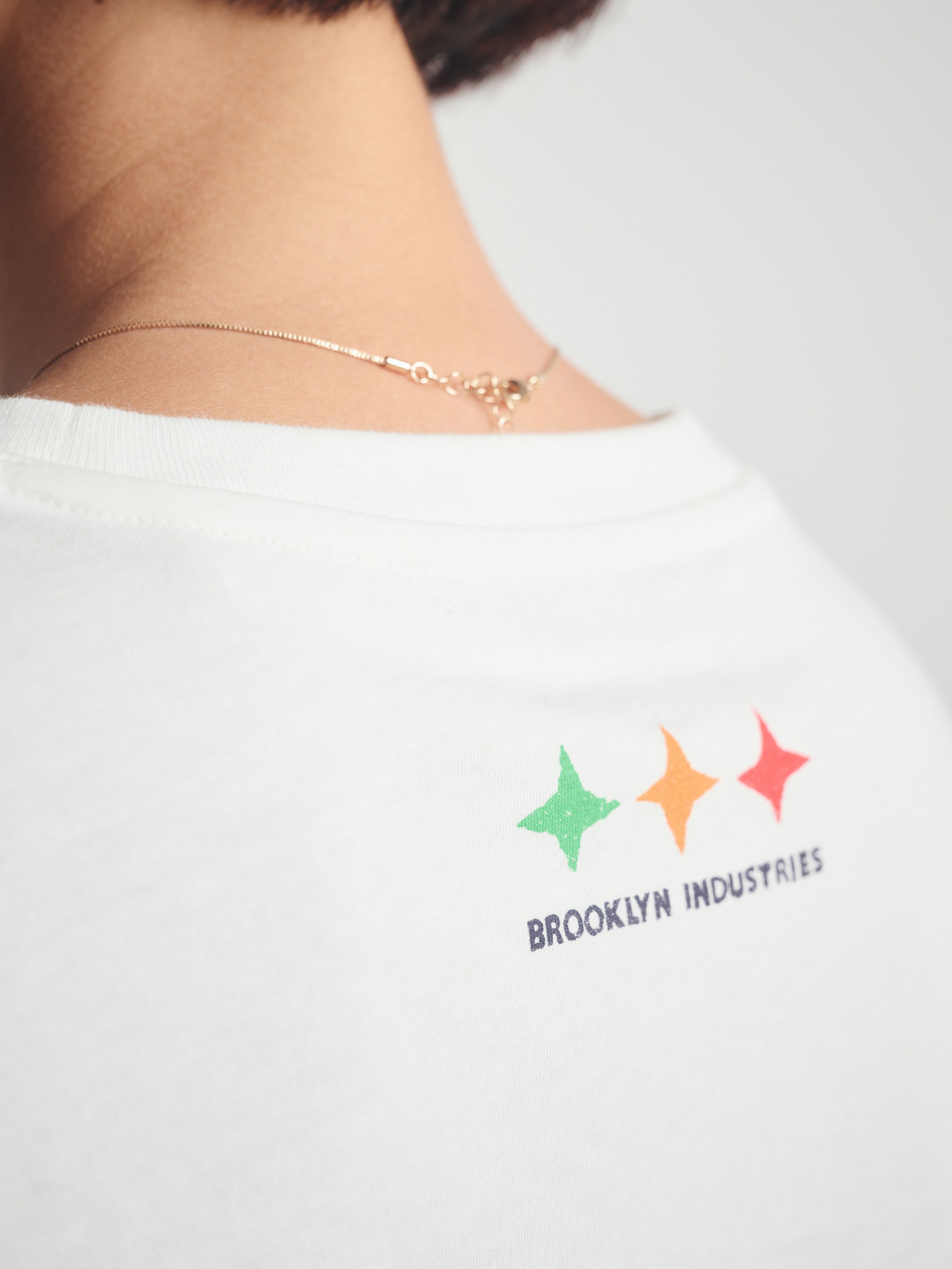 Women's Brooklyn Live Work Create T-Shirt in Antique White - BROOKLYN INDUSTRIES