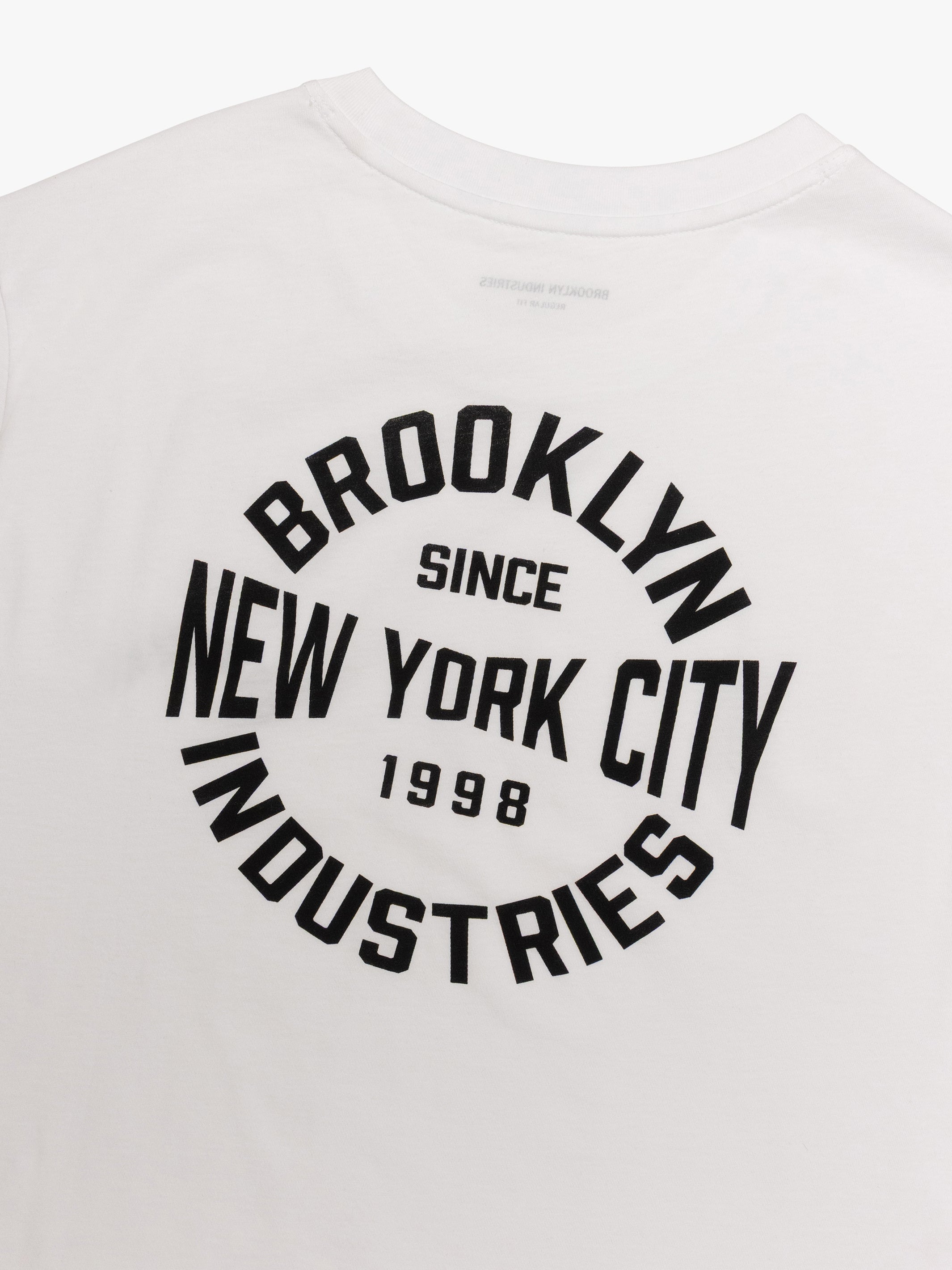 Men's Brooklyn Graphic Slim T-Shirt In White - BROOKLYN INDUSTRIES