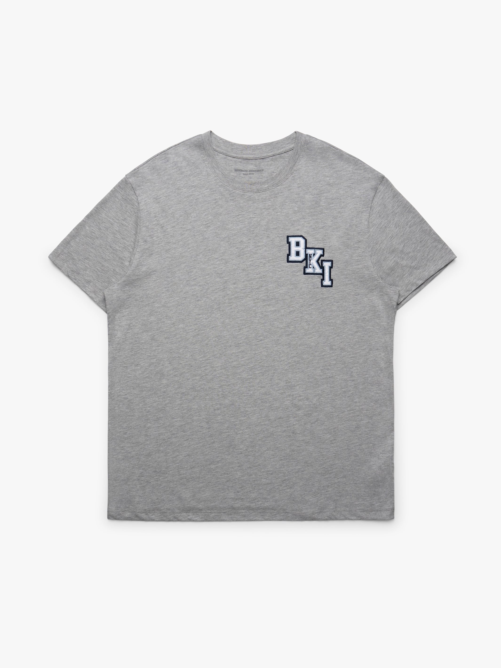 Men's Brooklyn T-Shirt in Mid Grey Melange