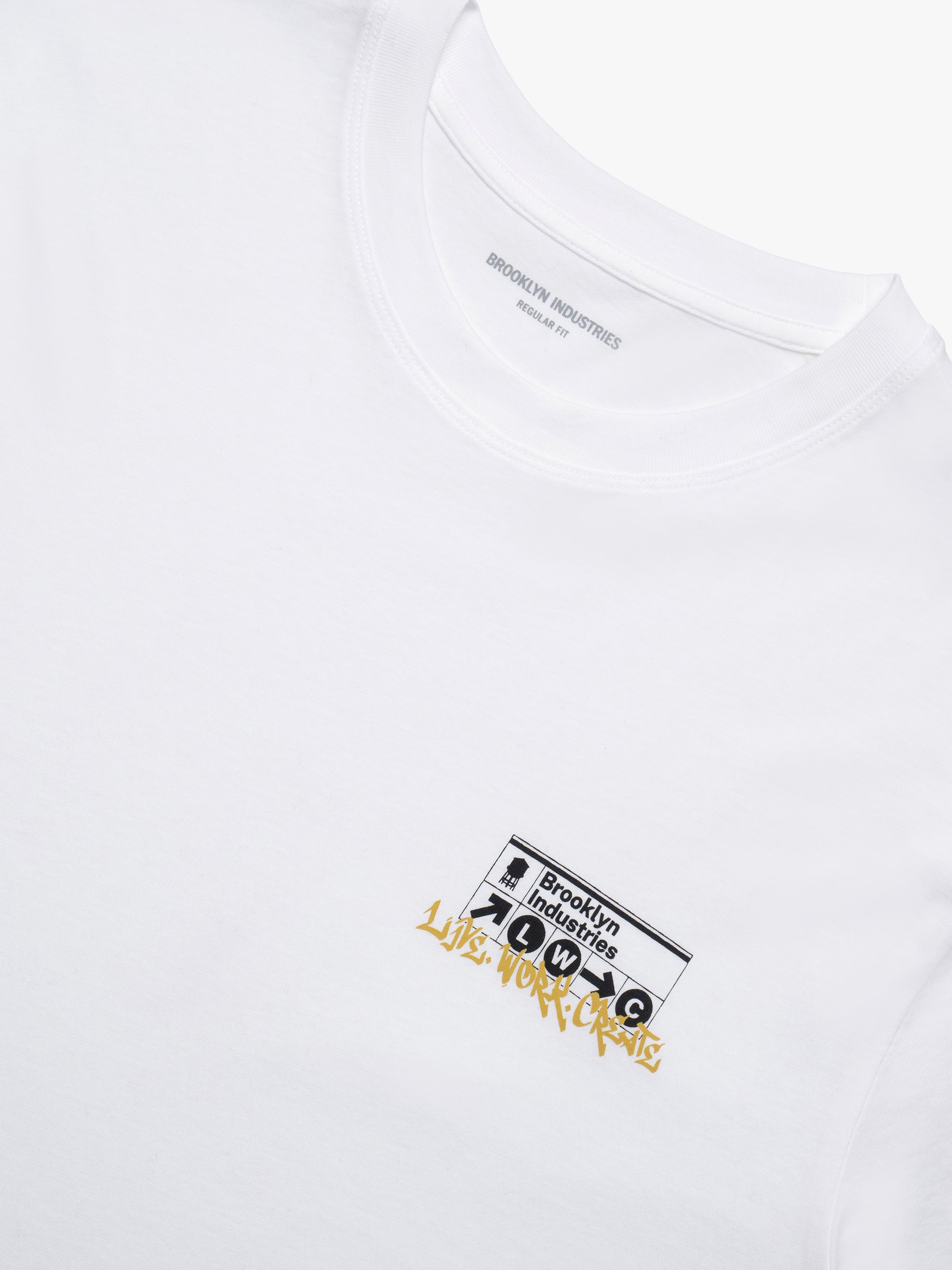 Men's Brooklyn Subway T-Shirt in White - BROOKLYN INDUSTRIES