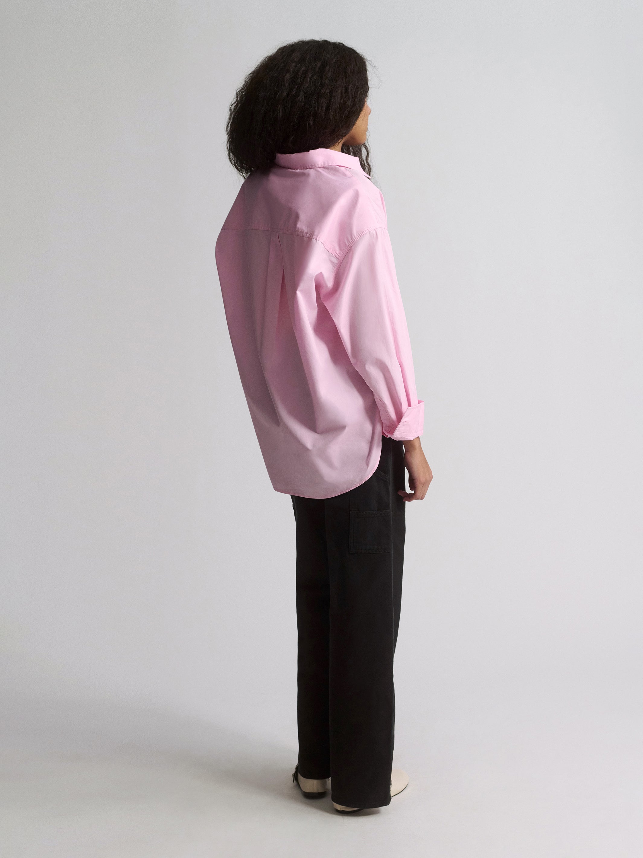 Women's Long Sleeve Shirt In Sweet Lilac - BROOKLYN INDUSTRIES