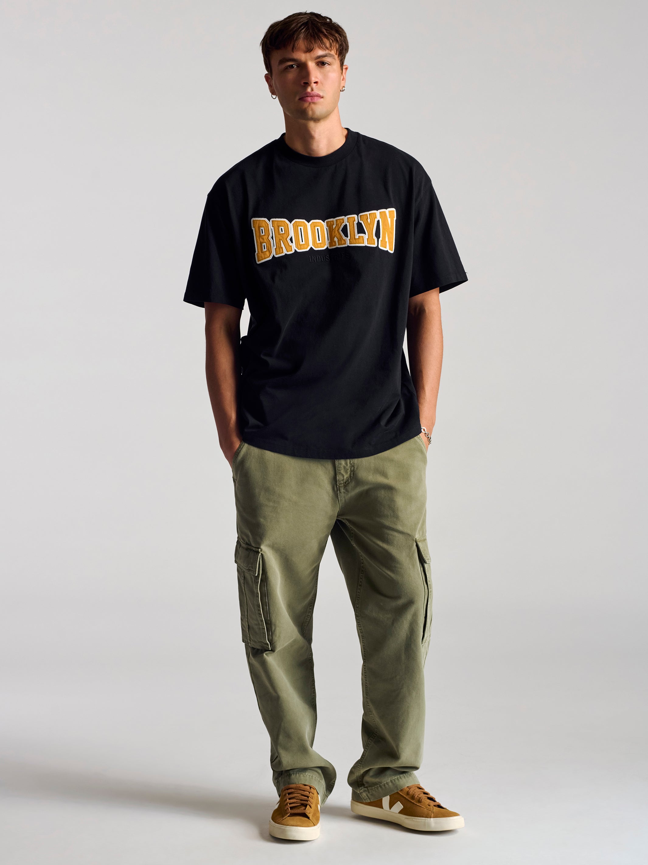 Men's Brooklyn Campus T-Shirt In Black - BROOKLYN INDUSTRIES
