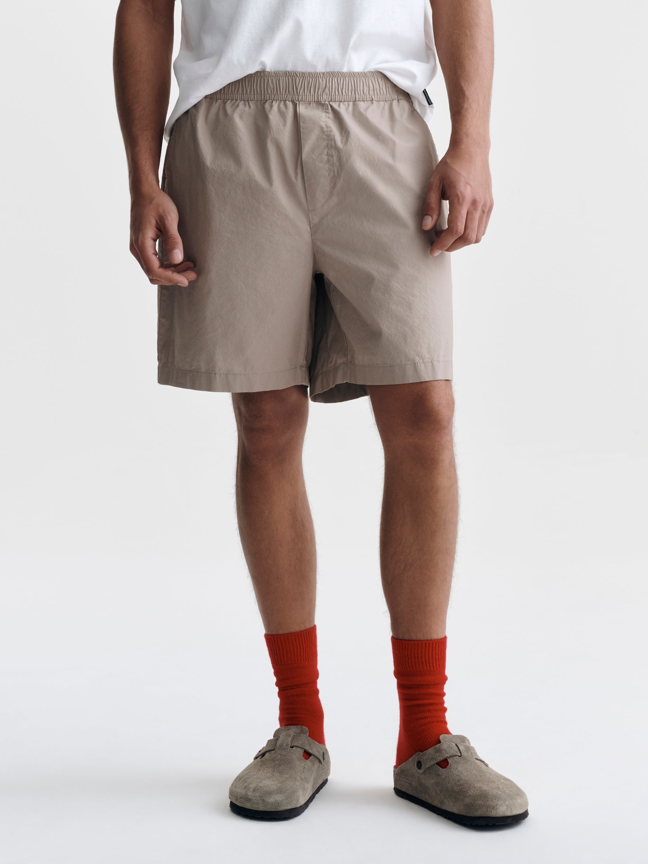 Men's Basic Shorts in Shitake - BROOKLYN INDUSTRIES