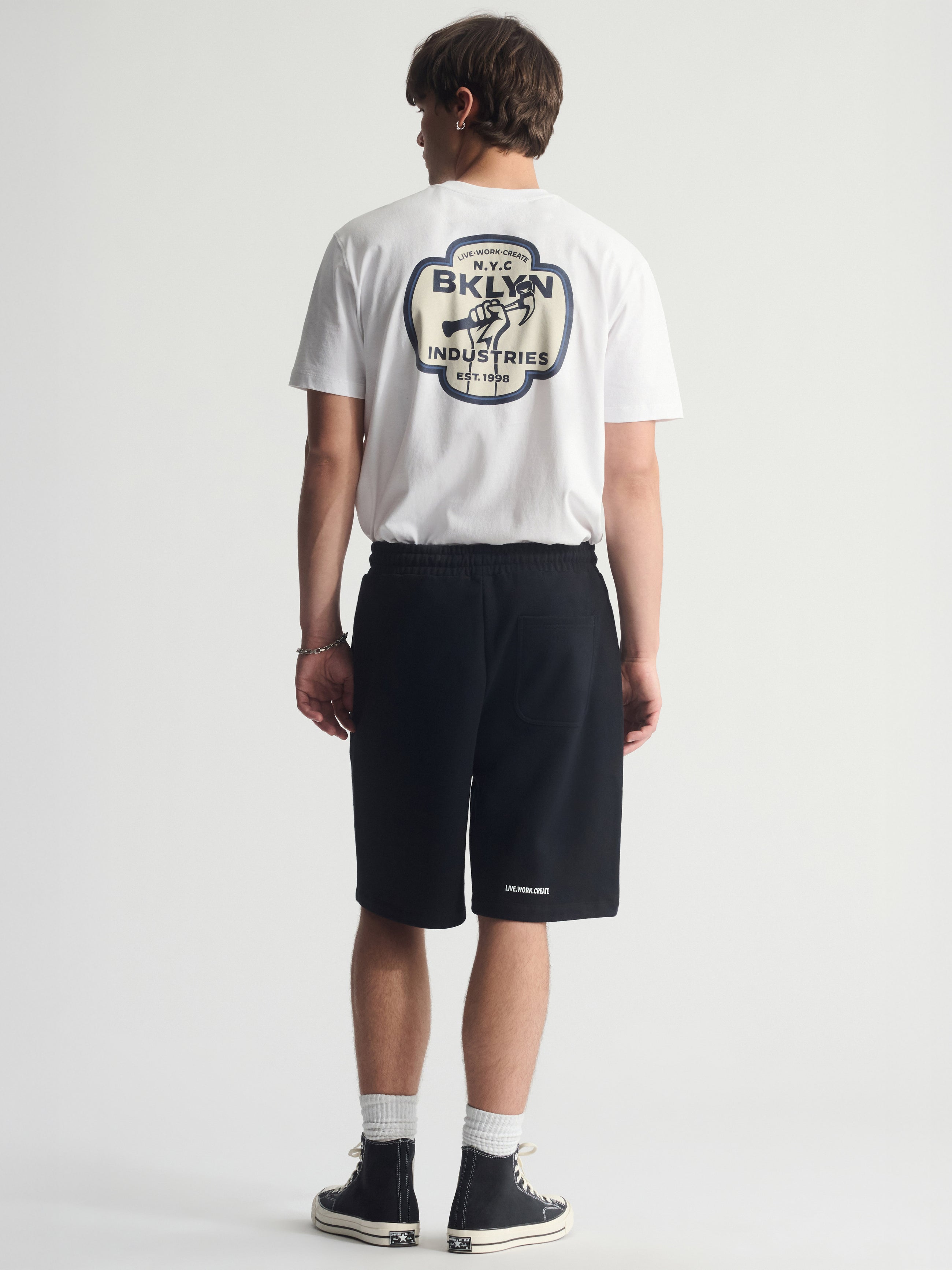 Men's Brooklyn Sweat Shorts In Black - BROOKLYN INDUSTRIES