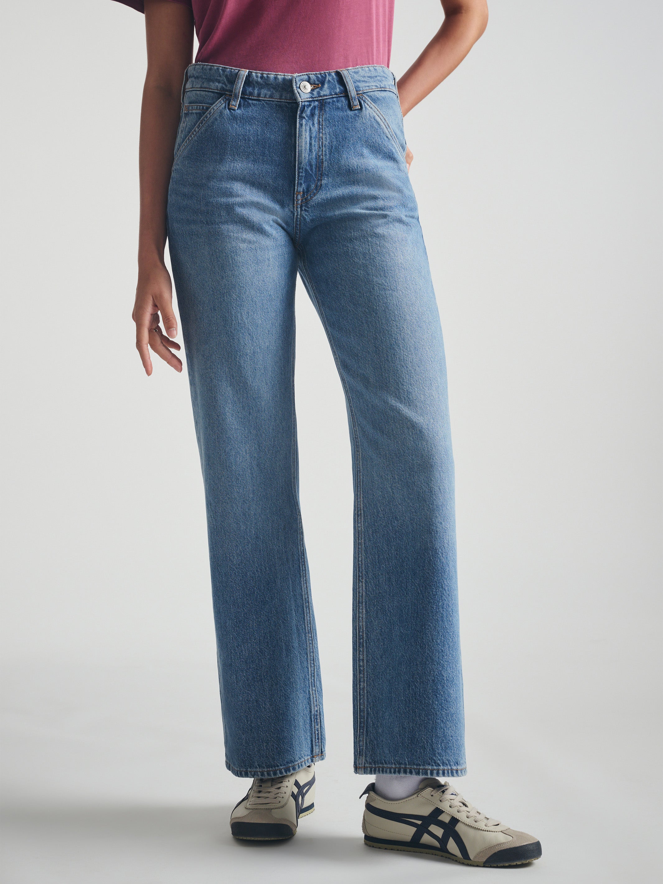 Women's Utility Jeans in Indigo Brushed Denim - BROOKLYN INDUSTRIES