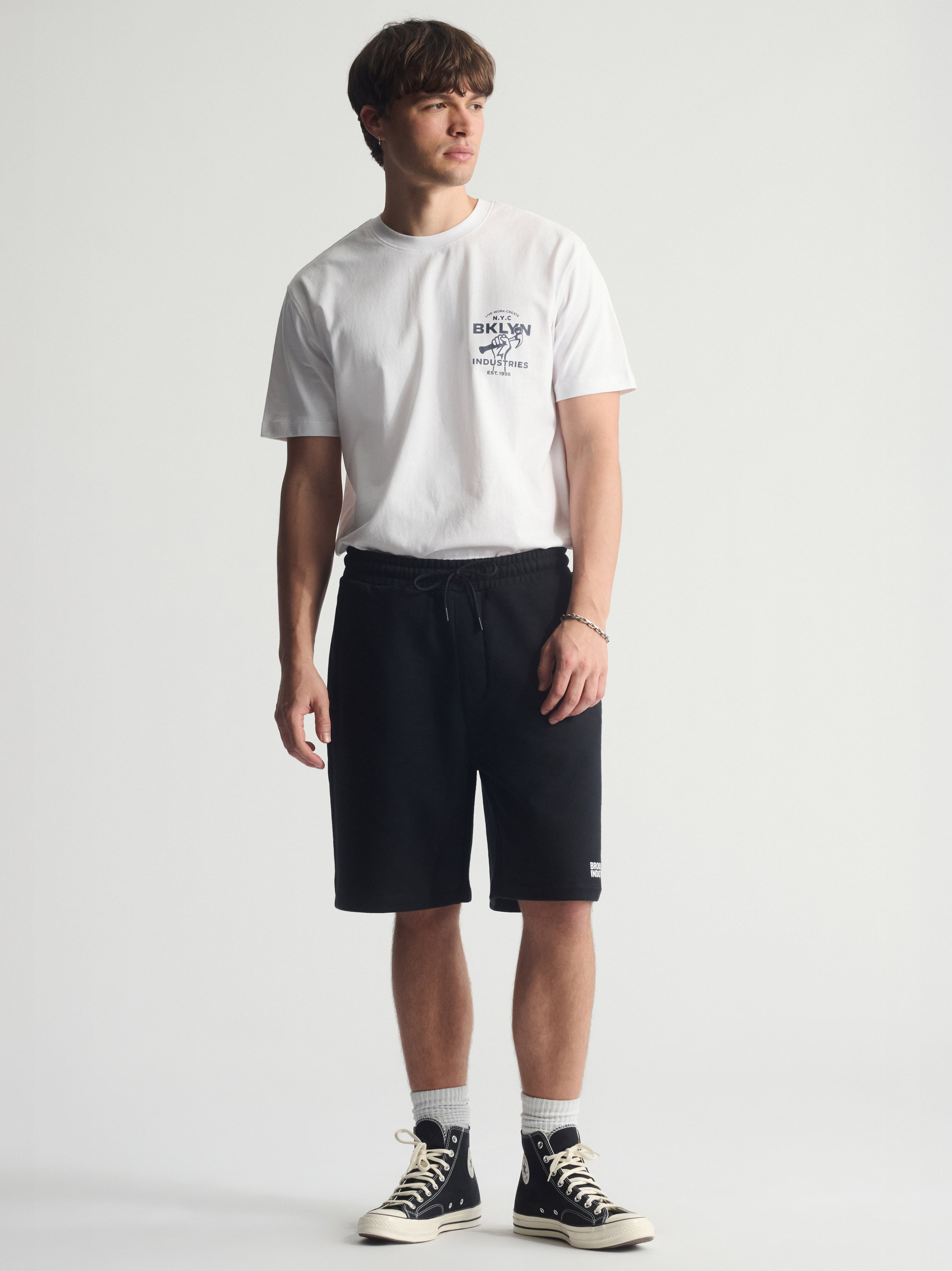 Men's Brooklyn Sweat Shorts In Black - BROOKLYN INDUSTRIES
