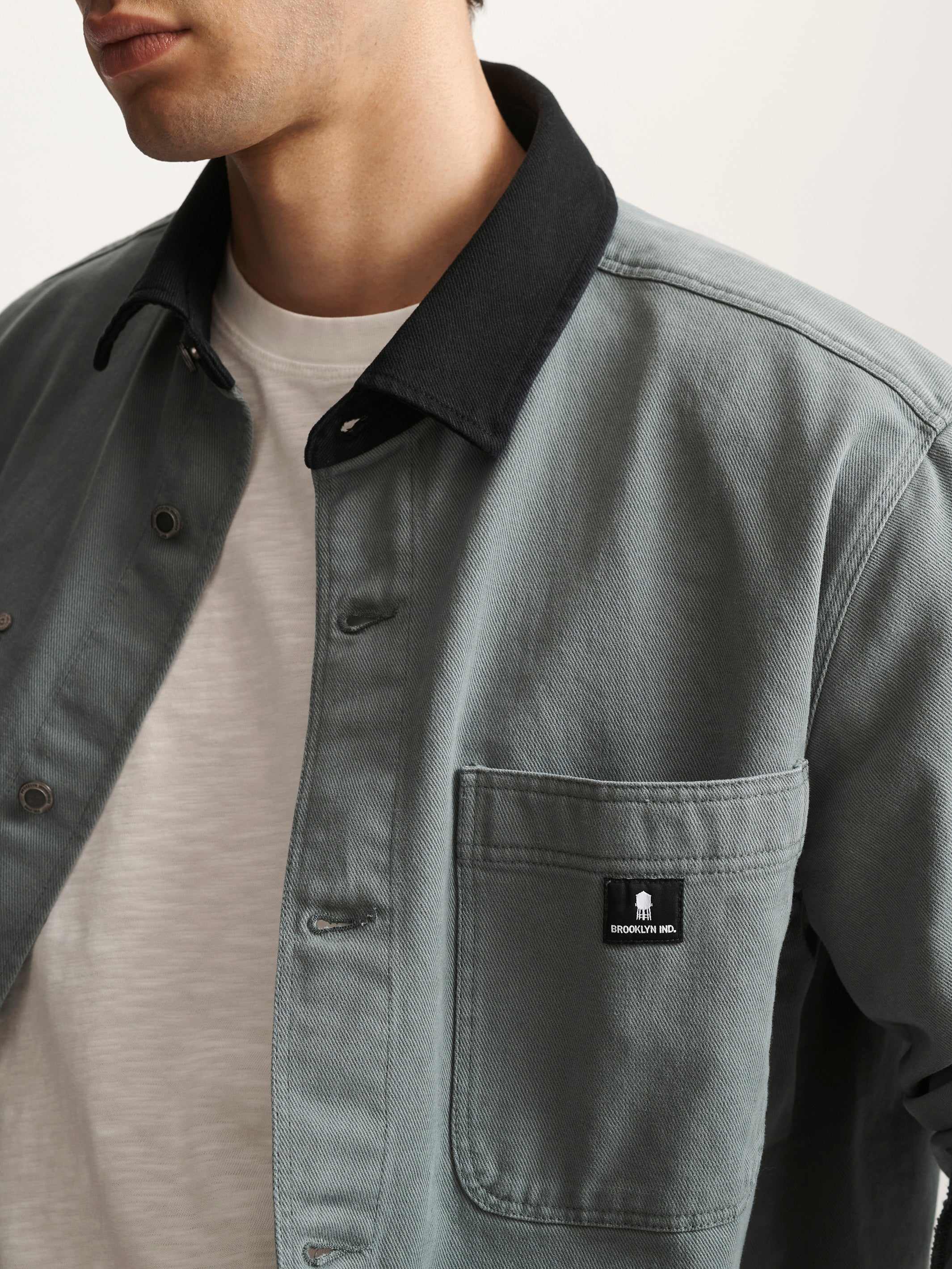 Men's Brooklyn Cotton Blend Jacket In Hunter Green - BROOKLYN INDUSTRIES