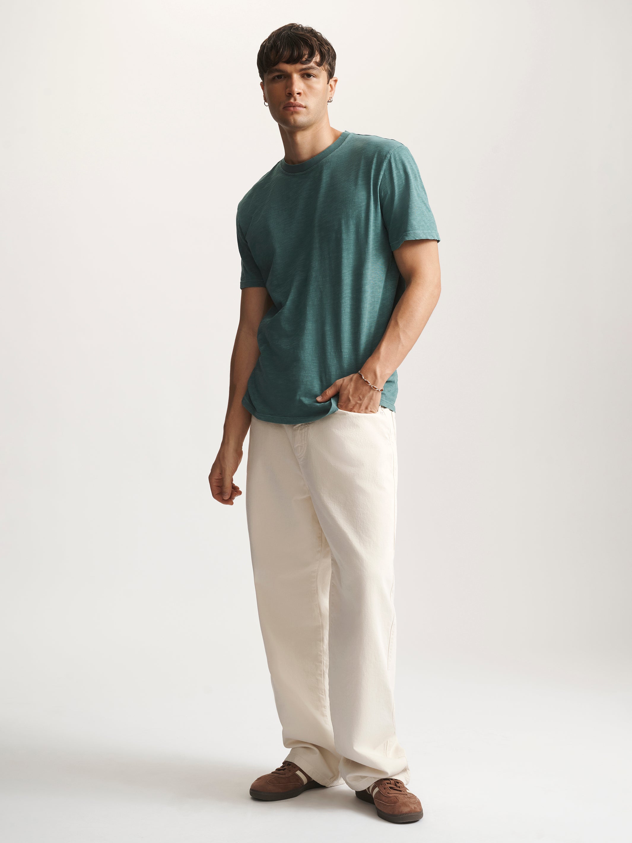 Men's Brooklyn Slub T-Shirt In Silver Pine - BROOKLYN INDUSTRIES