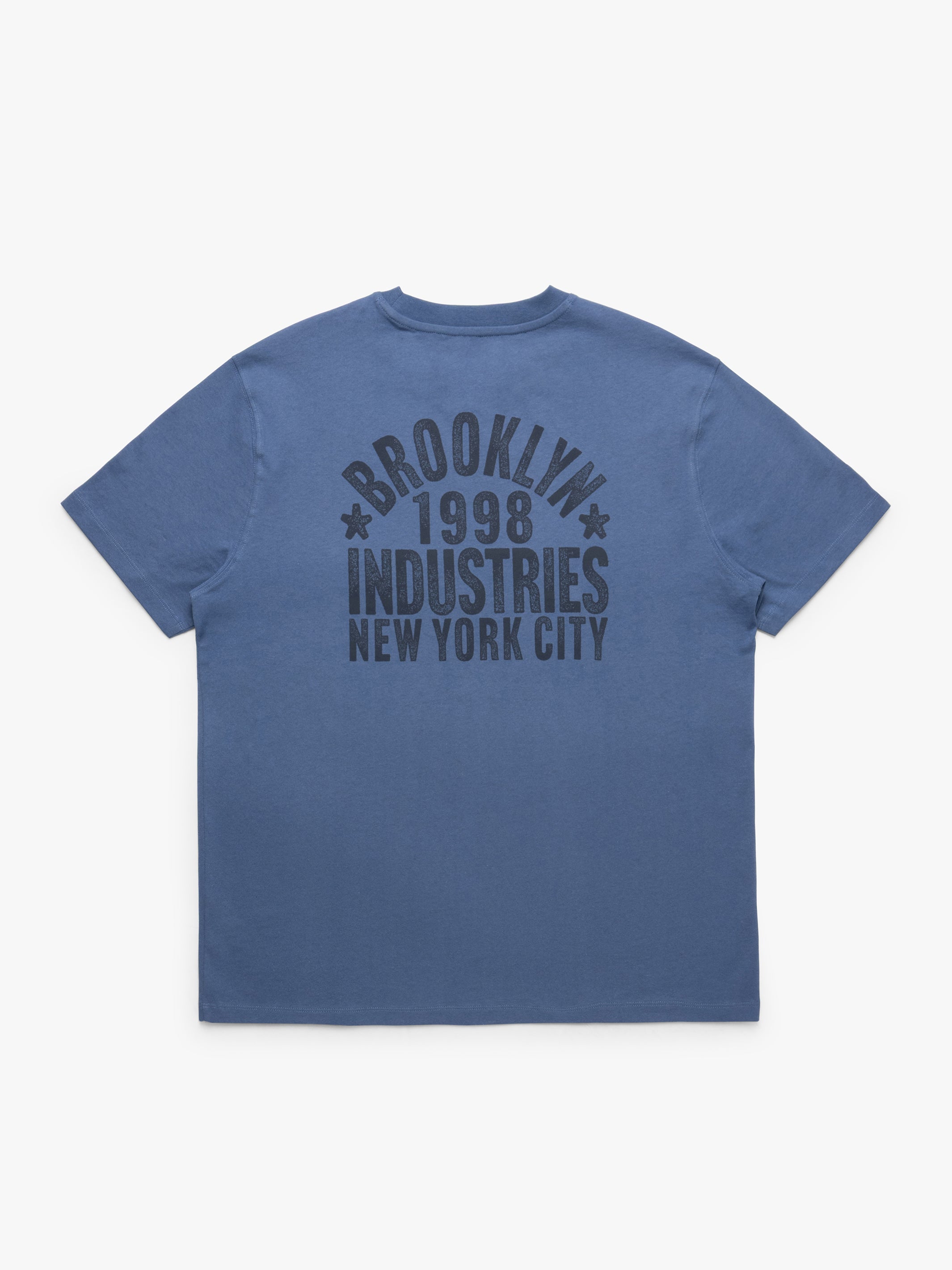 Men's Vintage Brooklyn Graphic T-Shirt In Bijou Blue - BROOKLYN INDUSTRIES