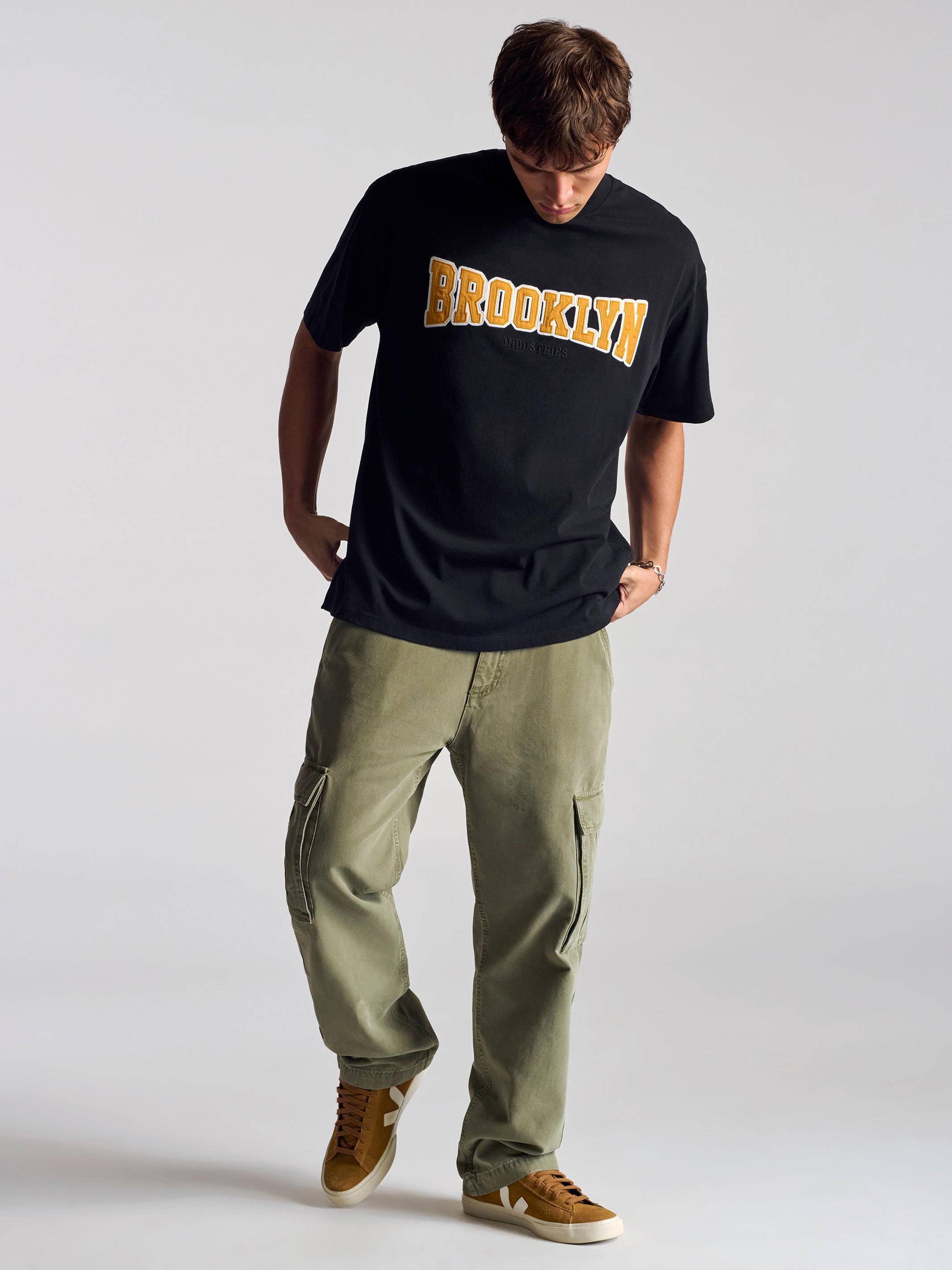 Men's Brooklyn Campus T-Shirt In Black - BROOKLYN INDUSTRIES