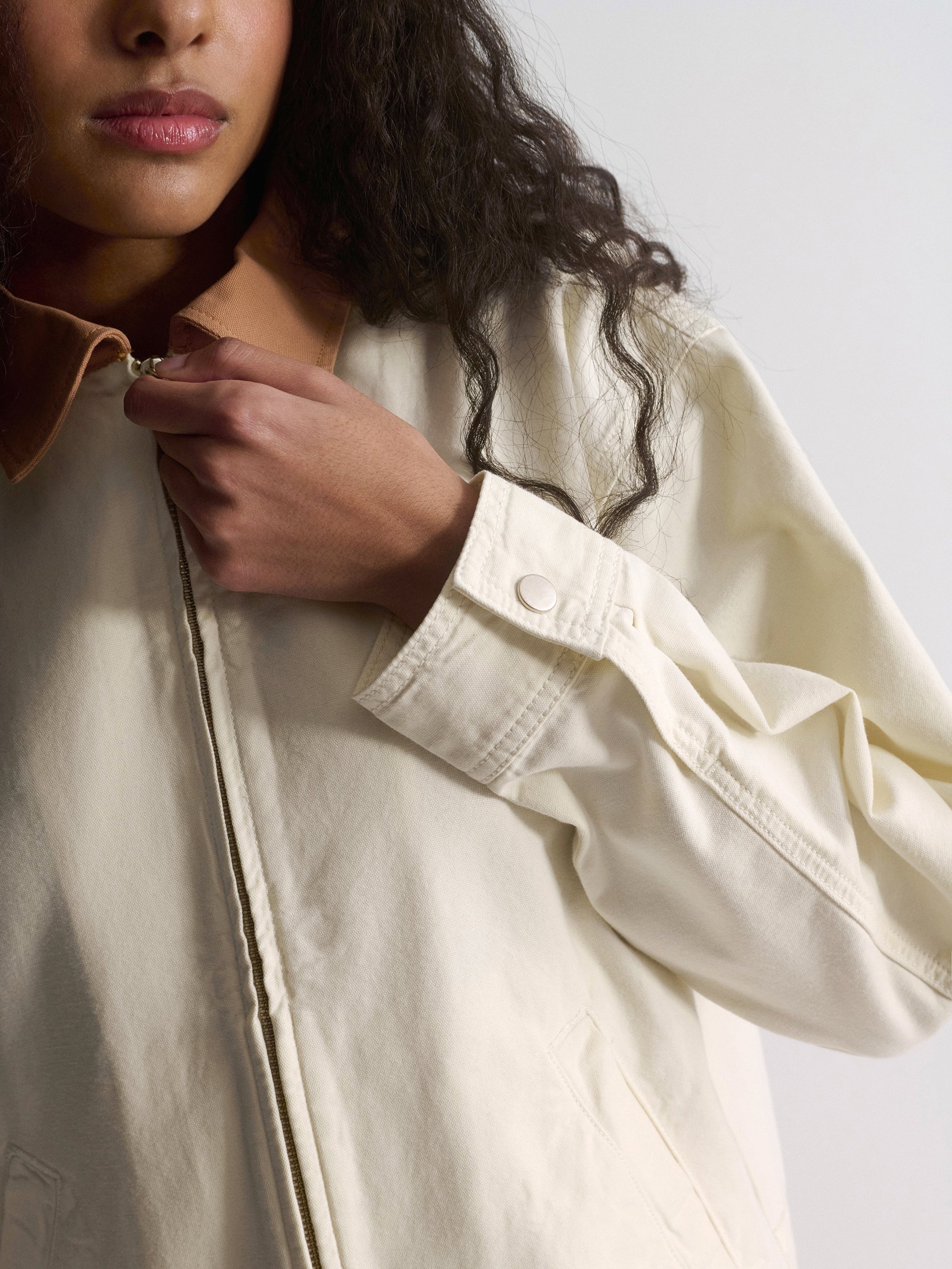 Women's Work Jacket In Turtledove - BROOKLYN INDUSTRIES
