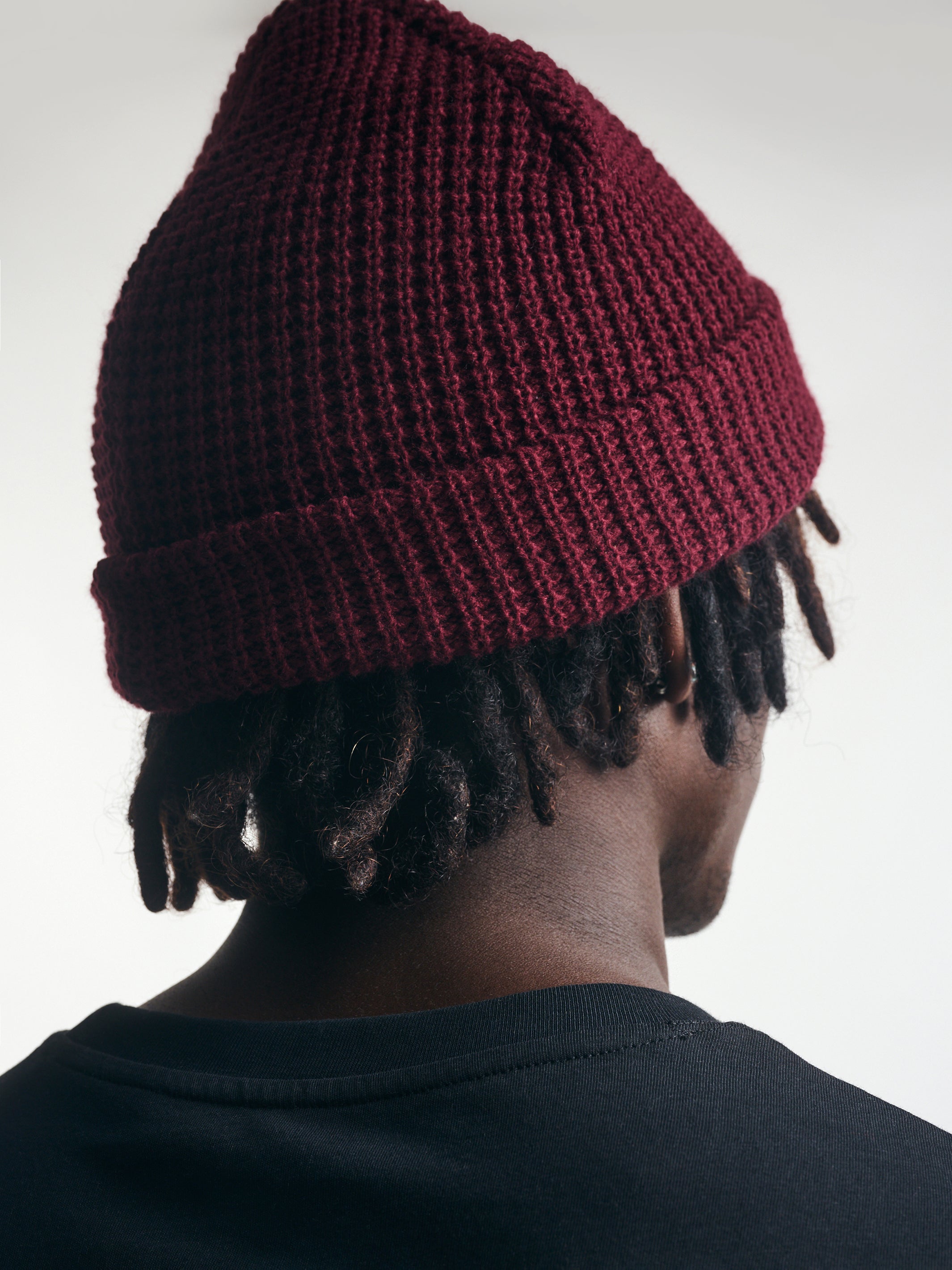 BKI Live Work Create Beanie in Burgundy - BROOKLYN INDUSTRIES