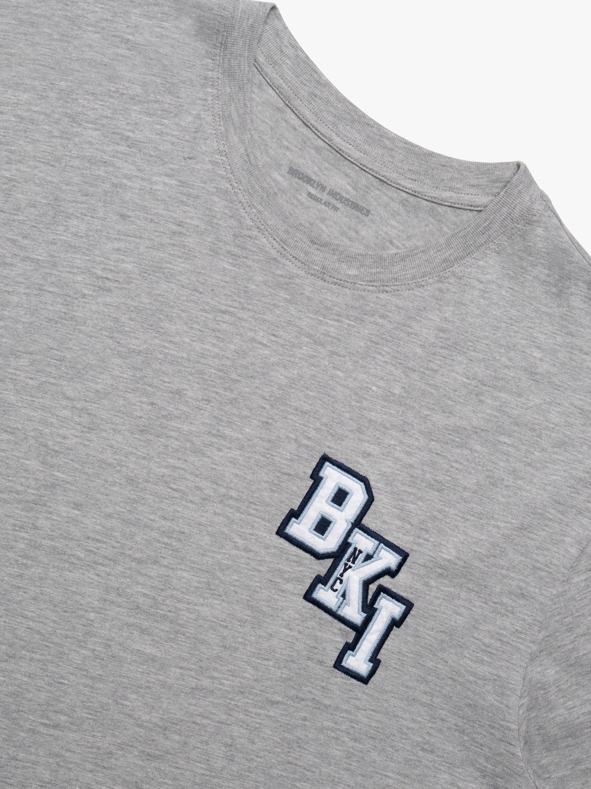 Men's Brooklyn T-Shirt in Mid Grey Melange