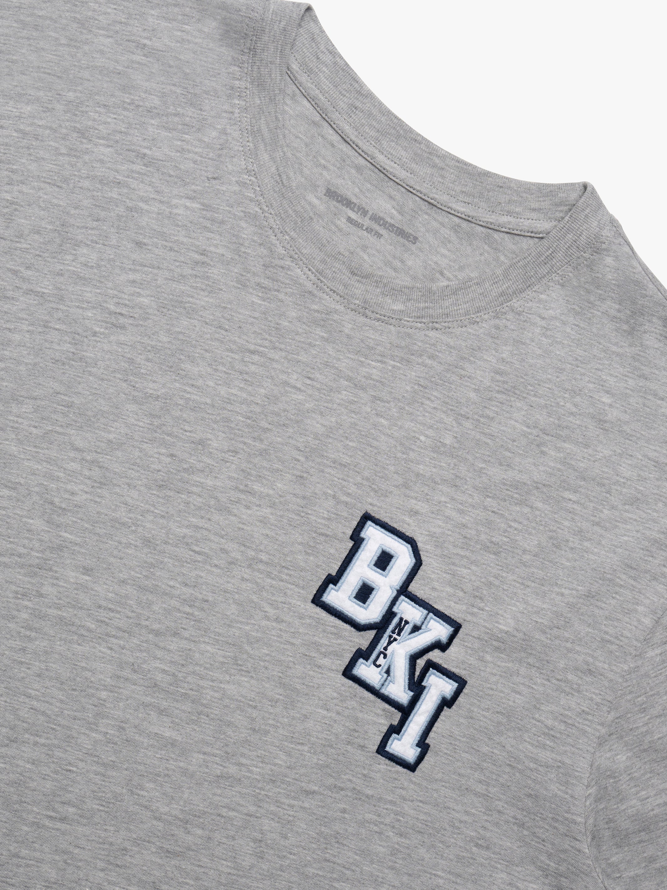 Men's Brooklyn T-Shirt in Mid Grey Melange