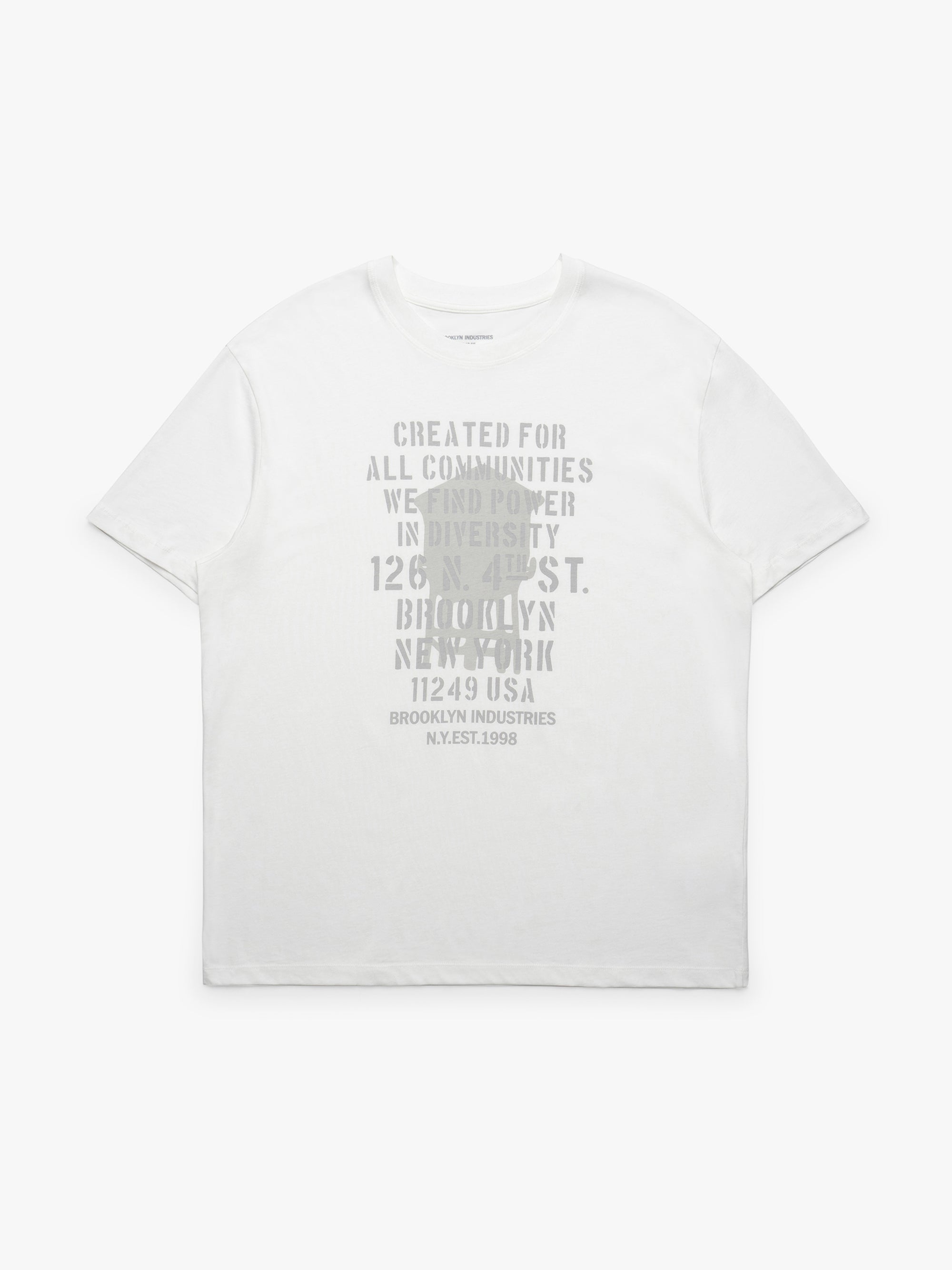 Men's Brooklyn Community T-Shirt in Antique White