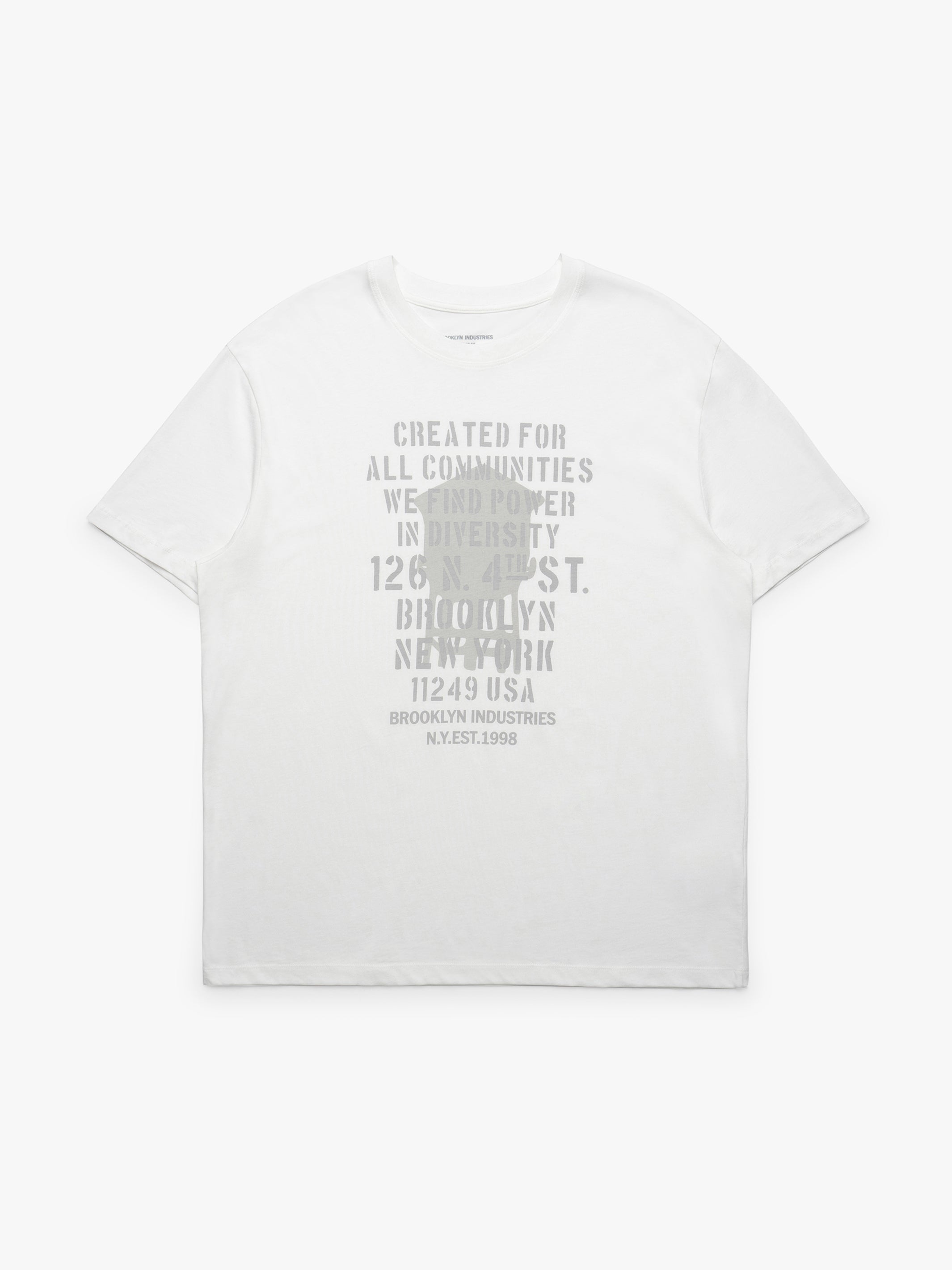 Men's Brooklyn Community T-Shirt in Antique White